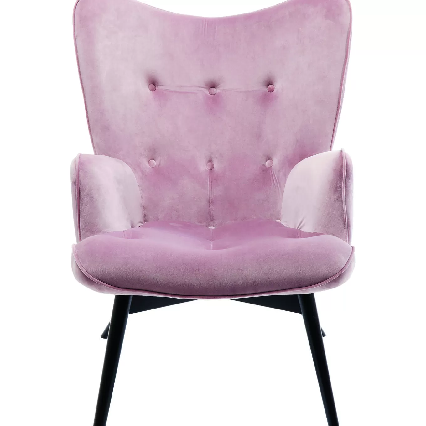 Armchair Black Vicky Velvet Mauve^KARE Design Best Sale