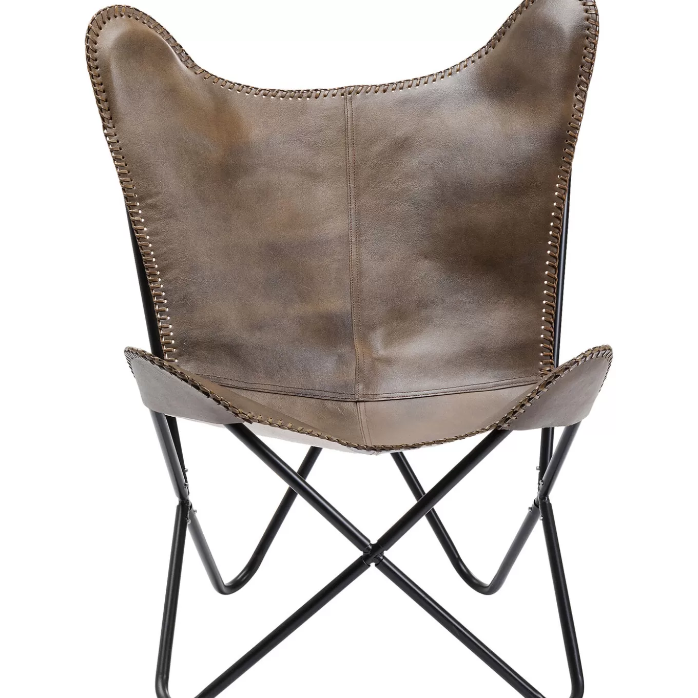 Armchair California Leather Dark Brown^KARE Design Online