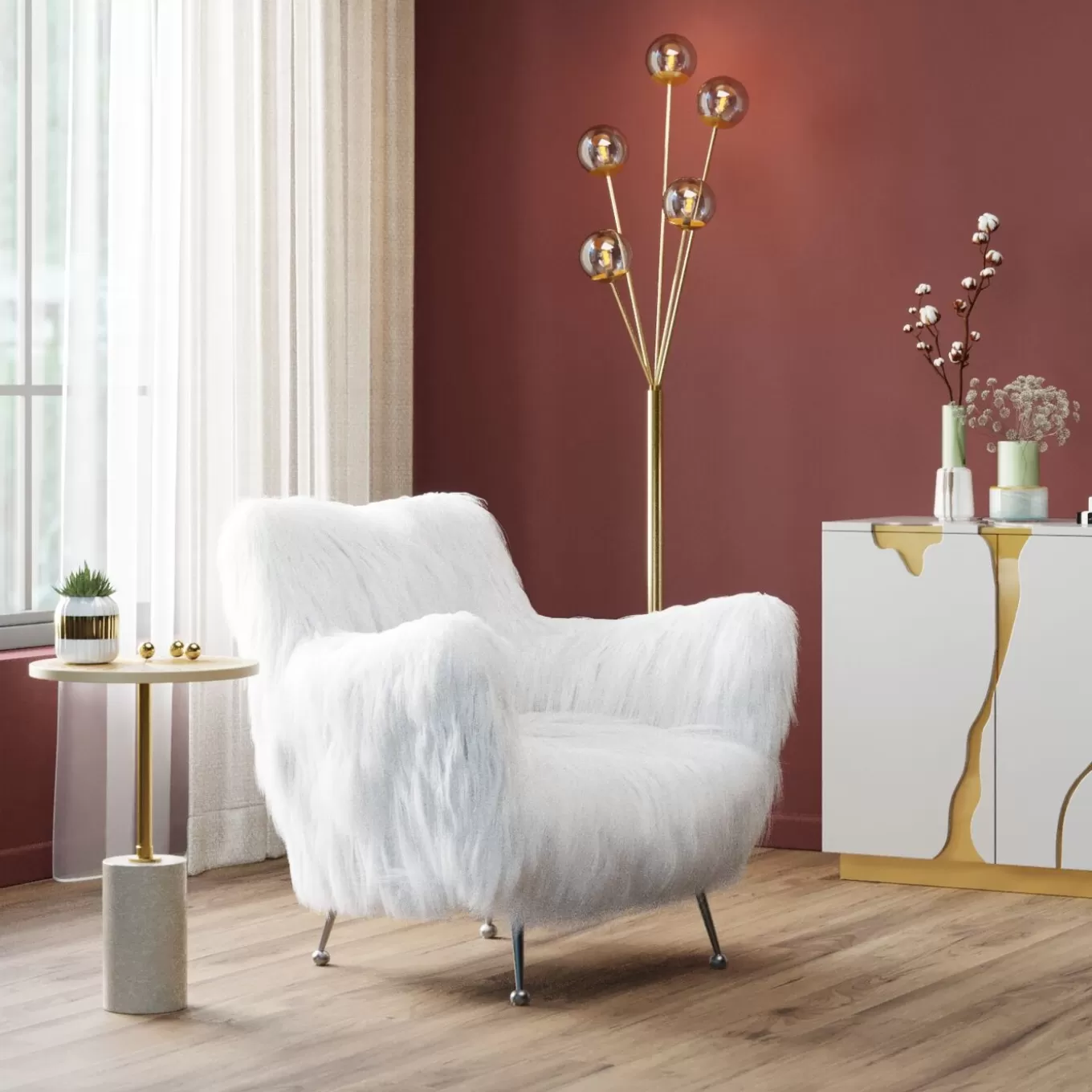 Armchair Goldfinger White^KARE Design Cheap