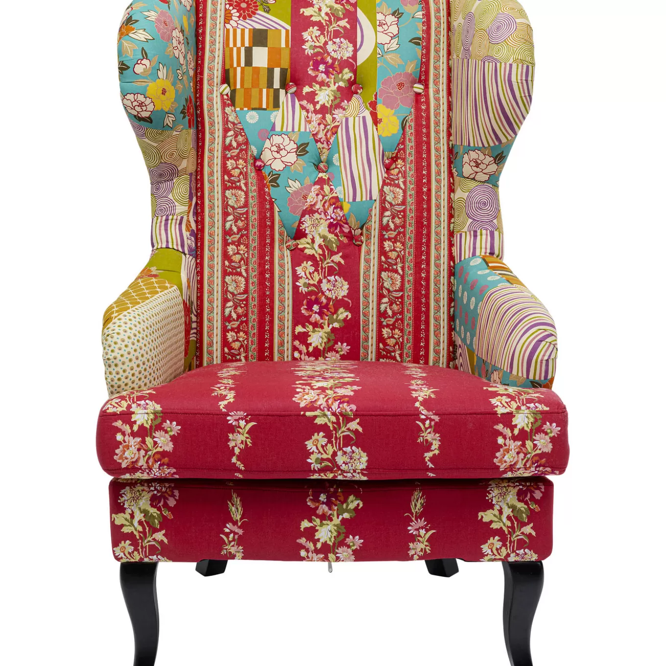 Armchair Patchwork Red^KARE Design Cheap