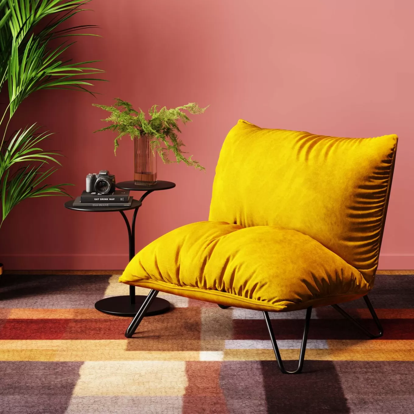 Armchair Port Pino Yellow^KARE Design Discount