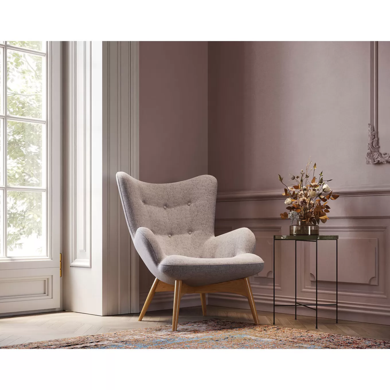 Armchair Vicky Grey^KARE Design Discount