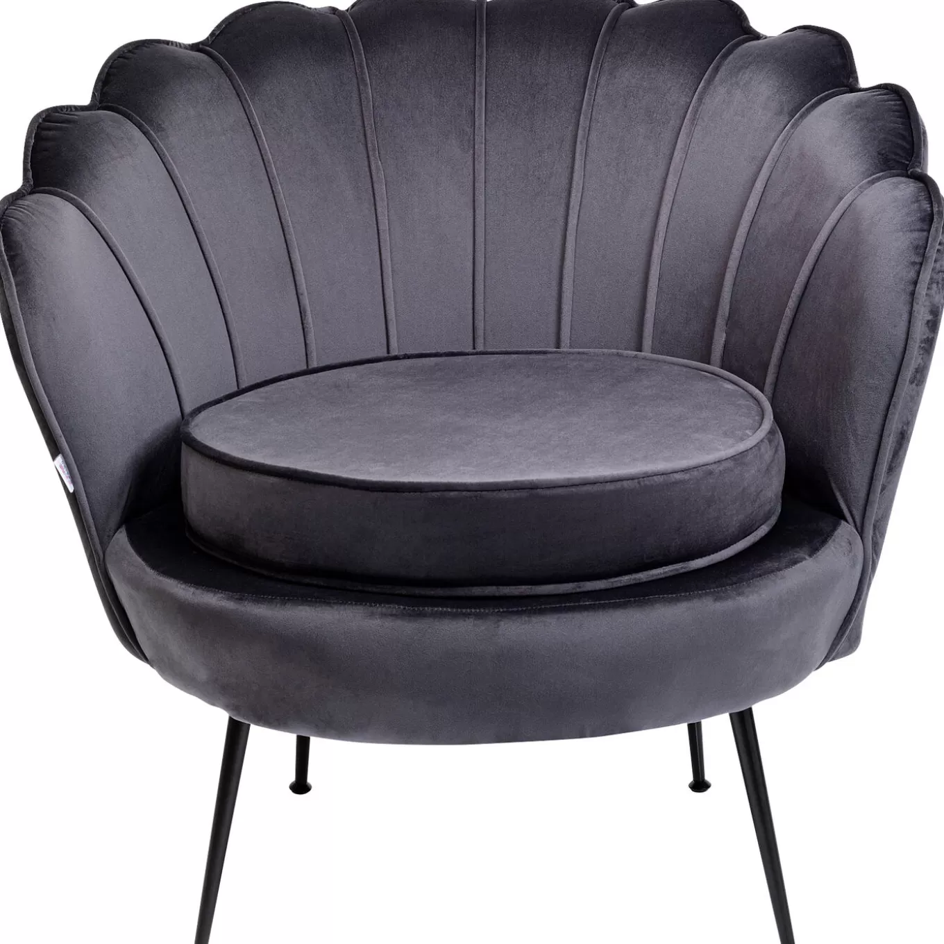 Armchair Water Lily Black Grey^KARE Design Discount