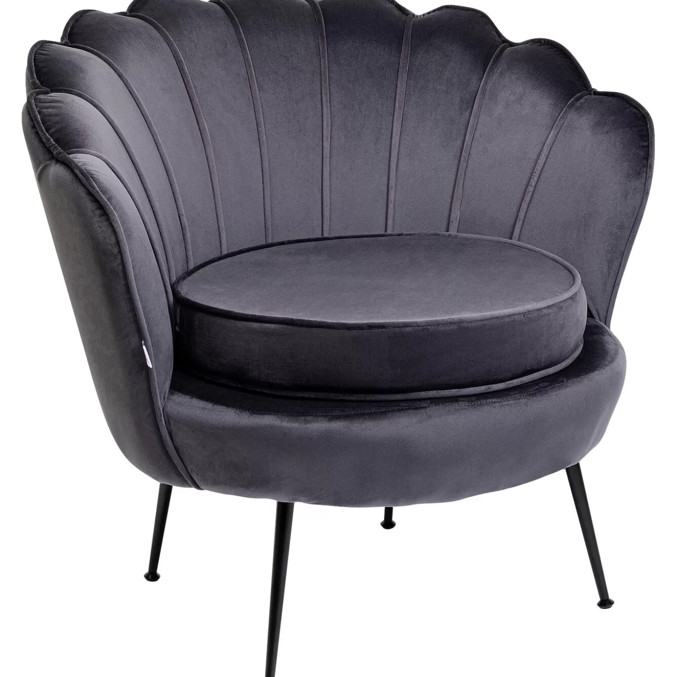 Armchair Water Lily Black Grey^KARE Design Discount