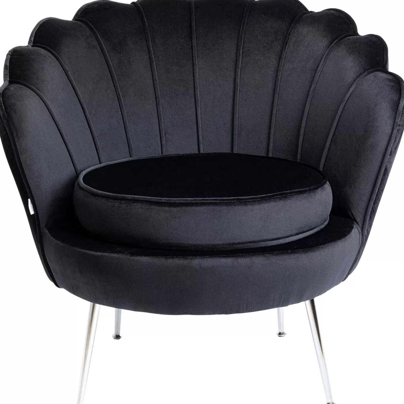 Armchair Water Lily Chrome Black^KARE Design Discount