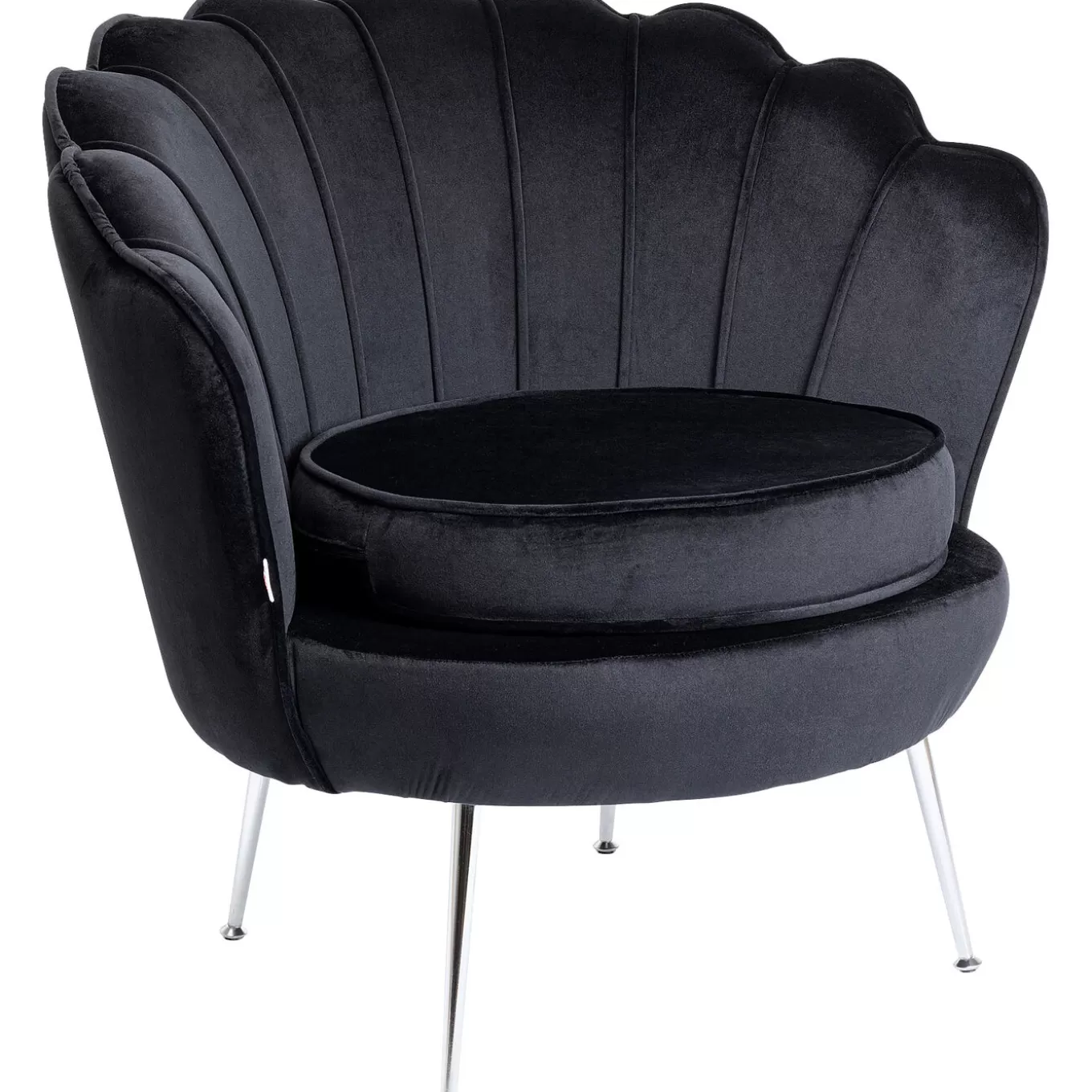 Armchair Water Lily Chrome Black^KARE Design Discount