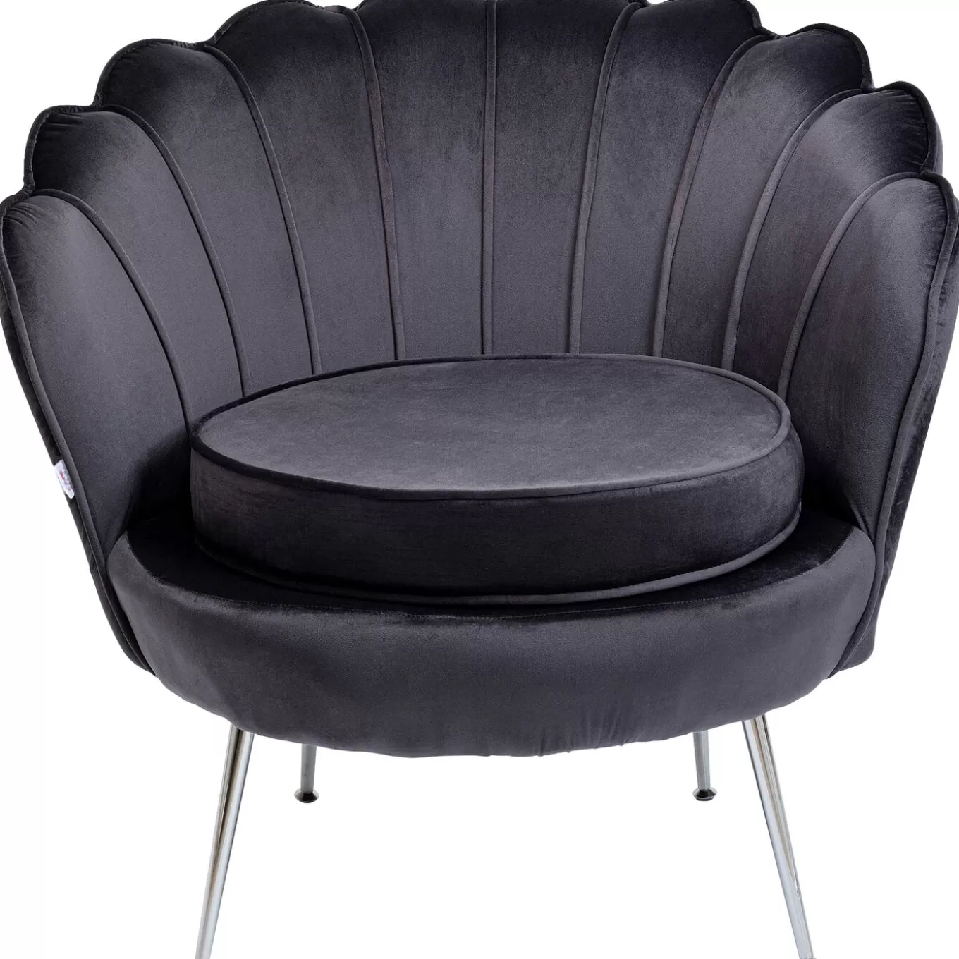 Armchair Water Lily Chrome Grey^KARE Design Sale