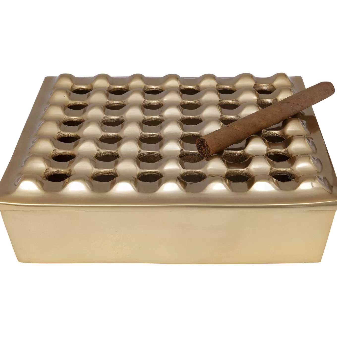 Ashtray Soho Square Brass 25X25Cm^KARE Design New