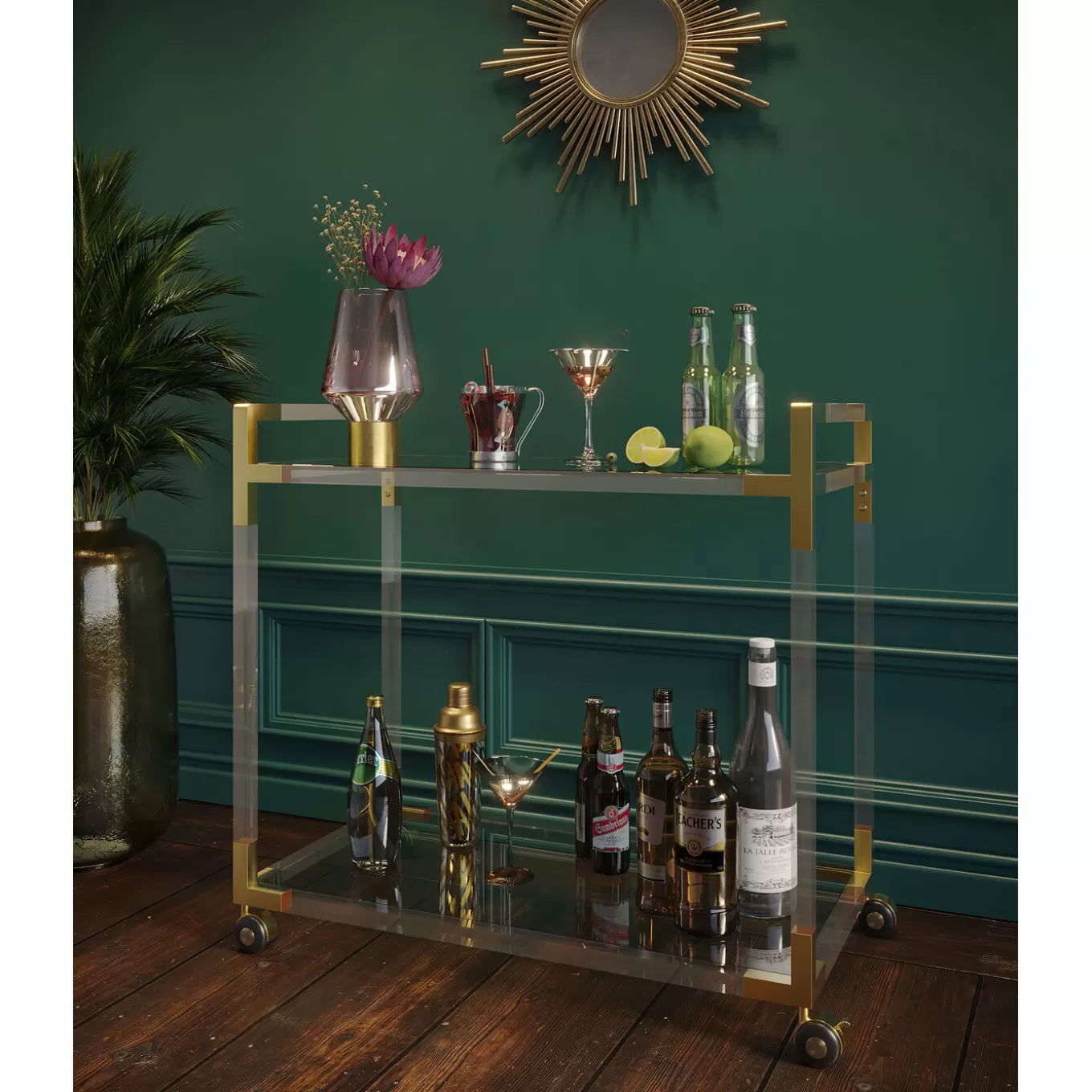 Bar Trolley Josy Gold^KARE Design Discount