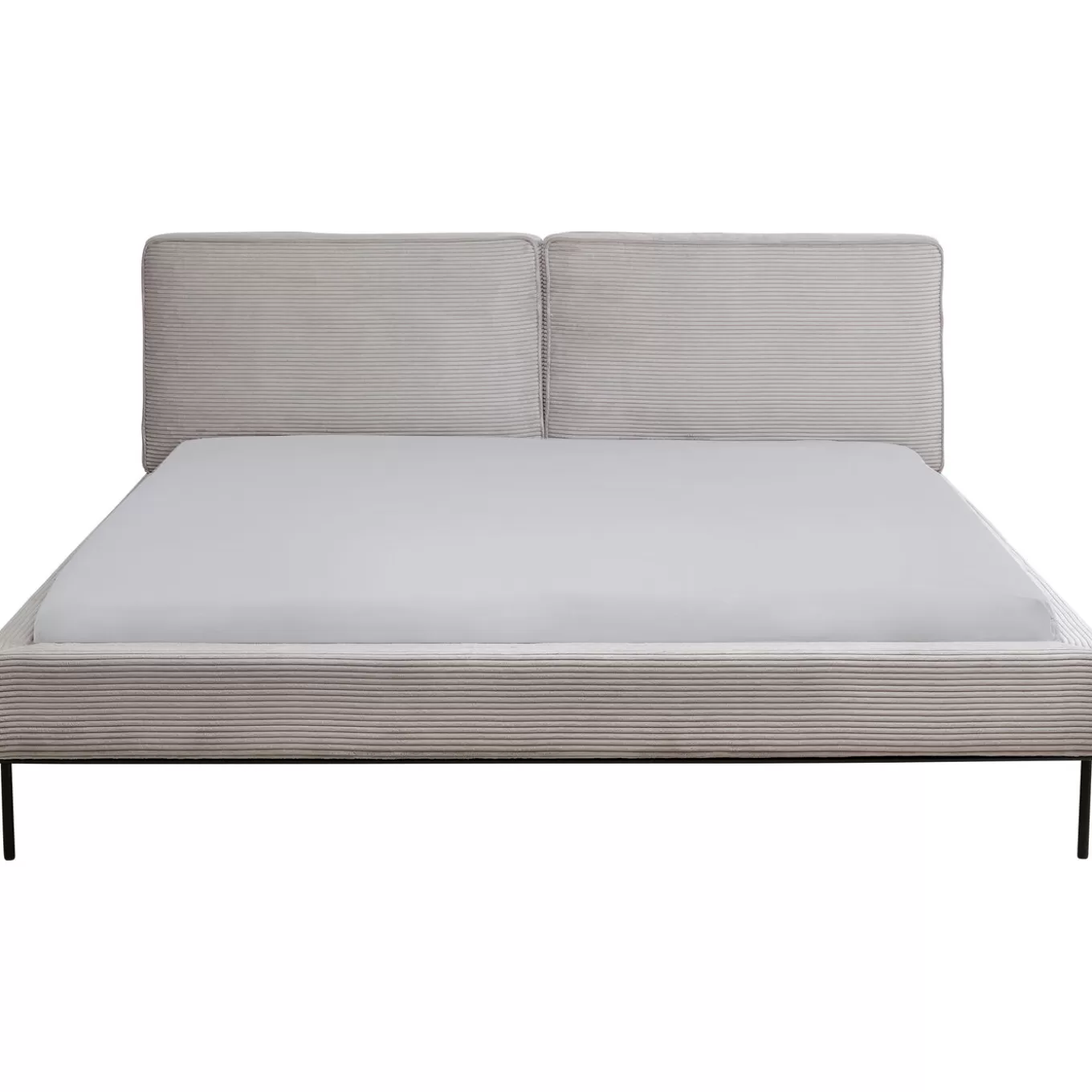 Bed East Side Cord Grey180X200Cm^KARE Design Best