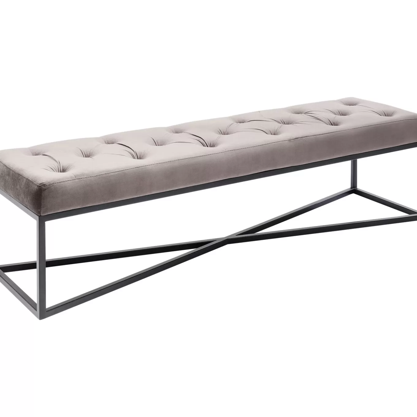 Bench Crossover Grey Black 150X40Cm^KARE Design Cheap