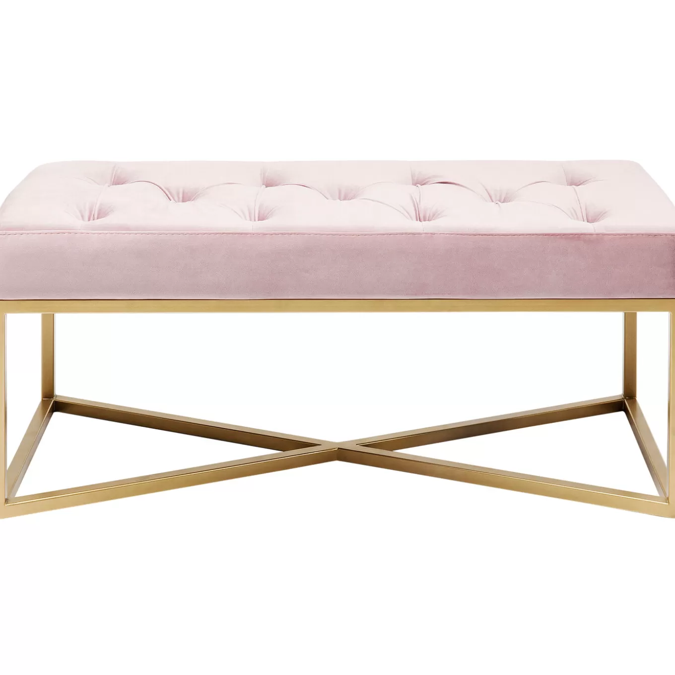 Bench Crossover Rose Brass 90X40Cm^KARE Design Flash Sale