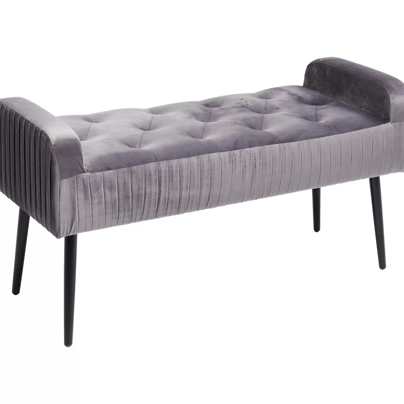 Bench Lofty Grey Black^KARE Design Outlet