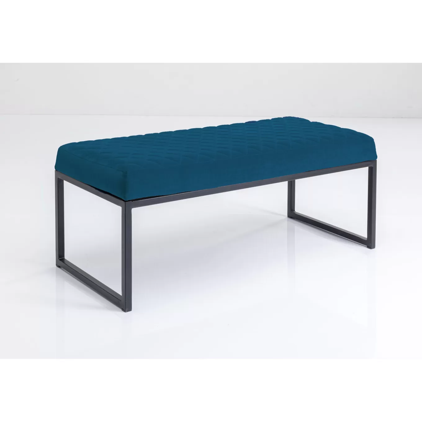 Bench Smart Velvet Petrol Black 90Cm^KARE Design Shop