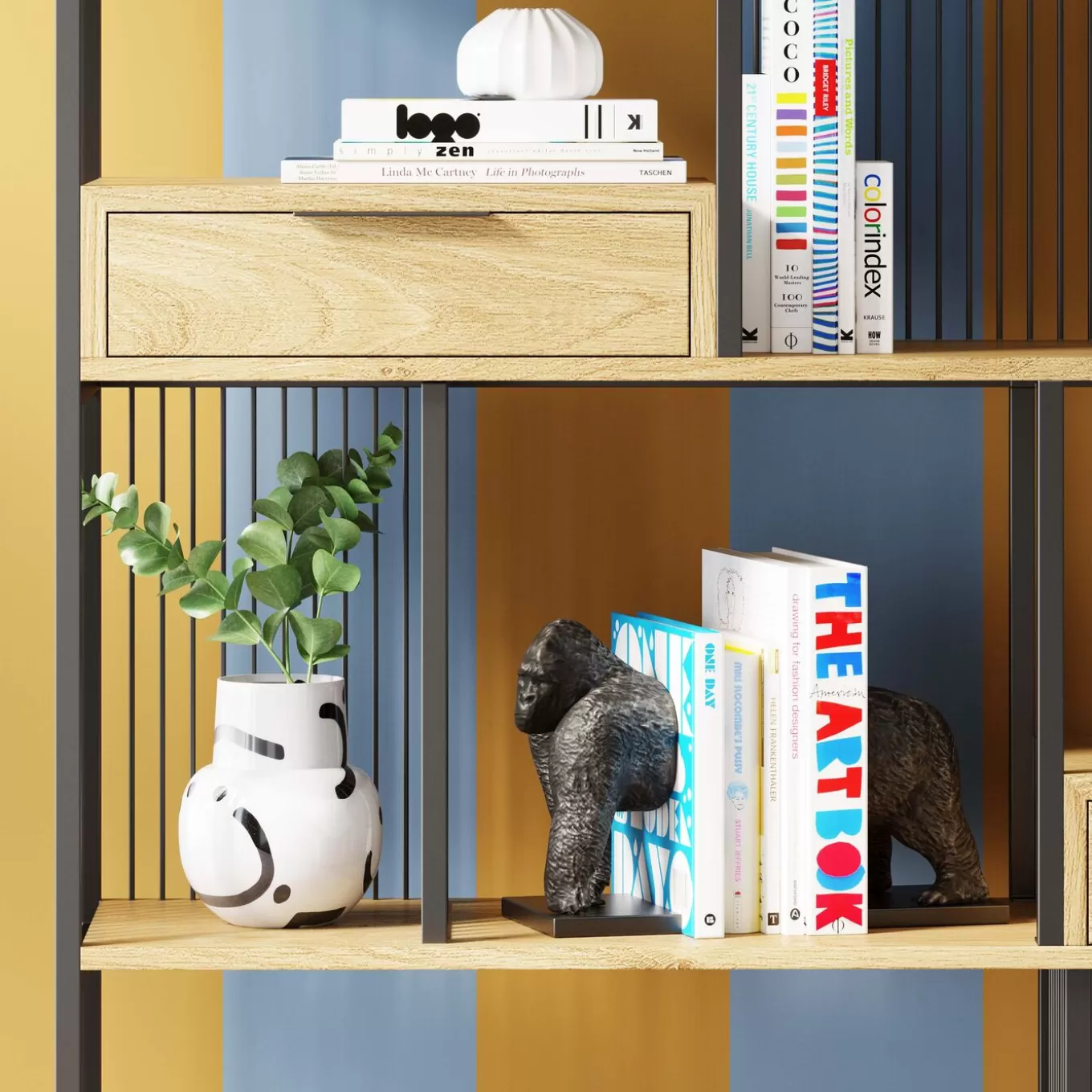 Bookend Gorilla (2/Set)^KARE Design Online