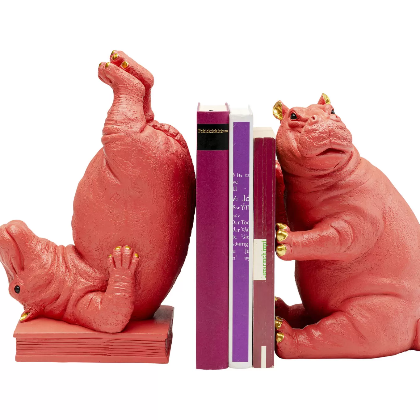 Bookend Hippo Pink (2/Set)^KARE Design Hot