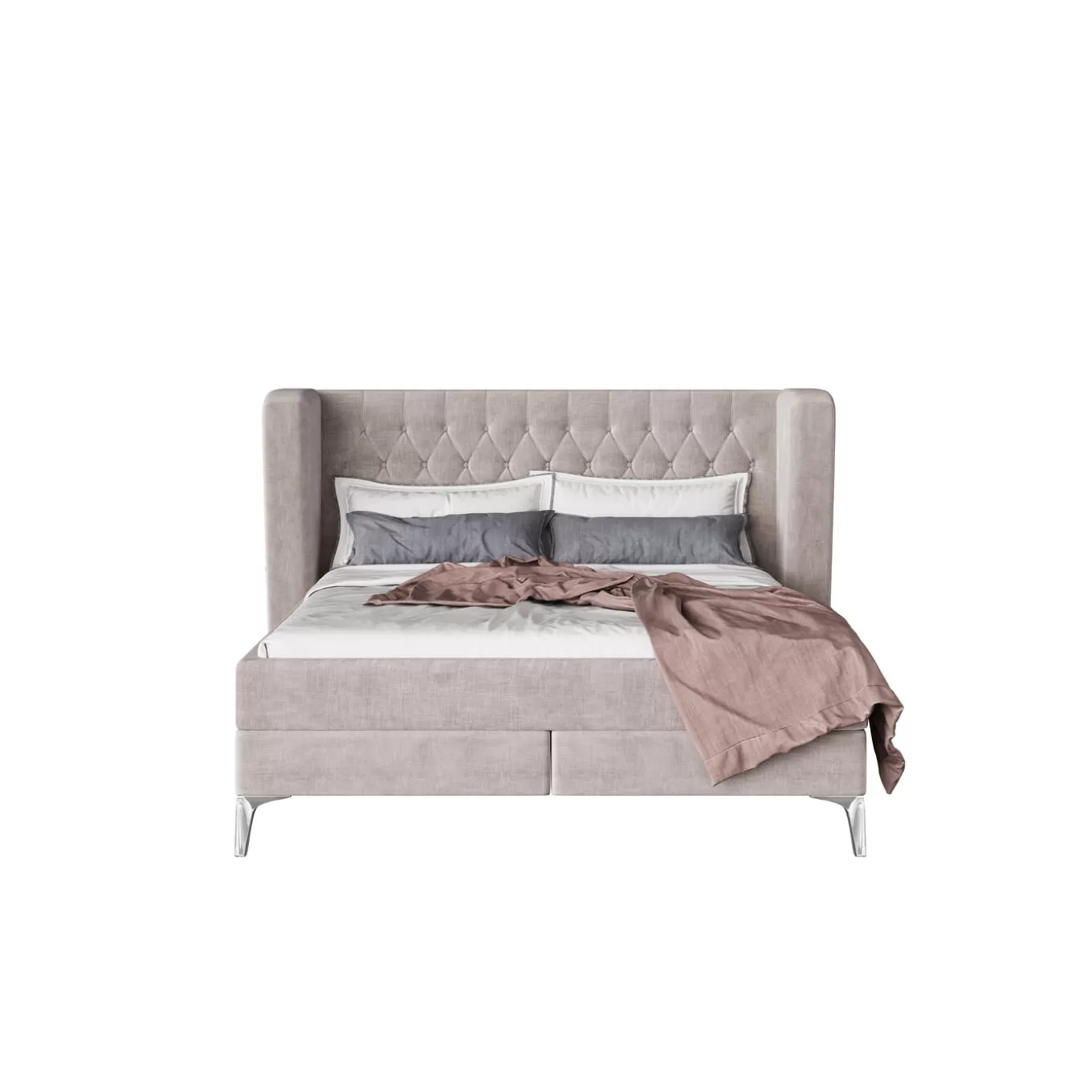 Boxspring Bed Benito Moon Cream 180X200Cm^KARE Design Shop