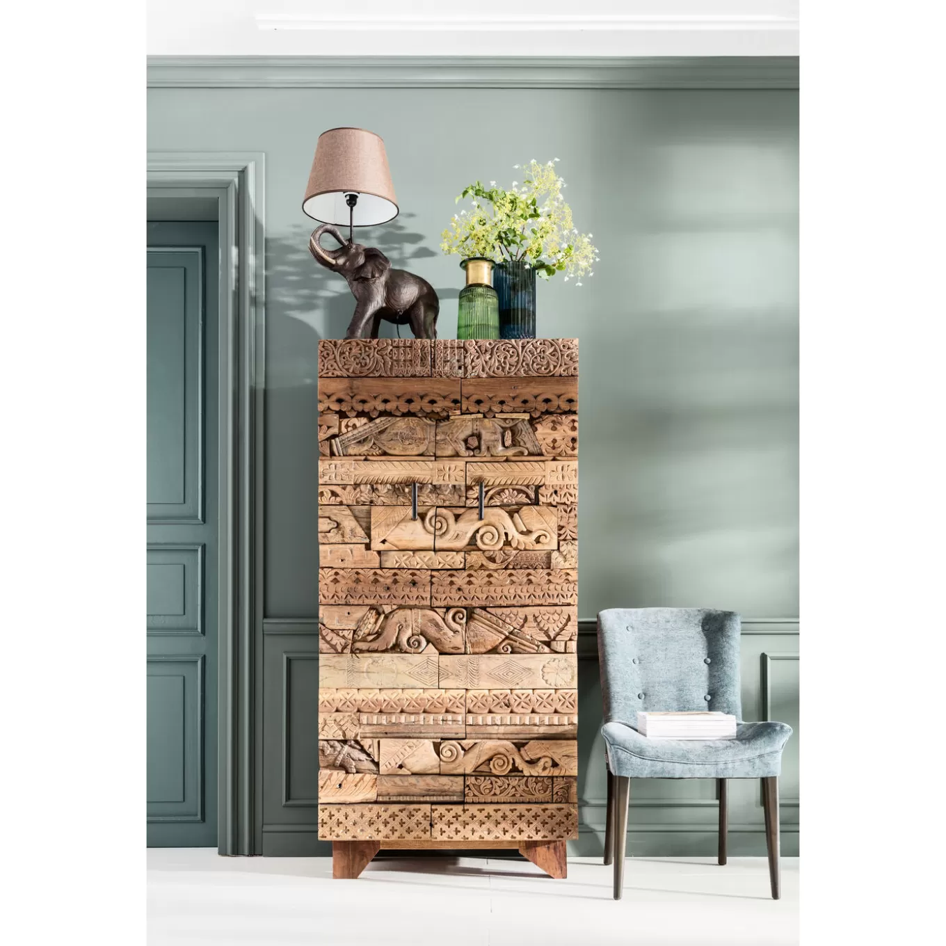 Cabinet Shanti Surprise Puzzle Nature 2Doors^KARE Design Sale