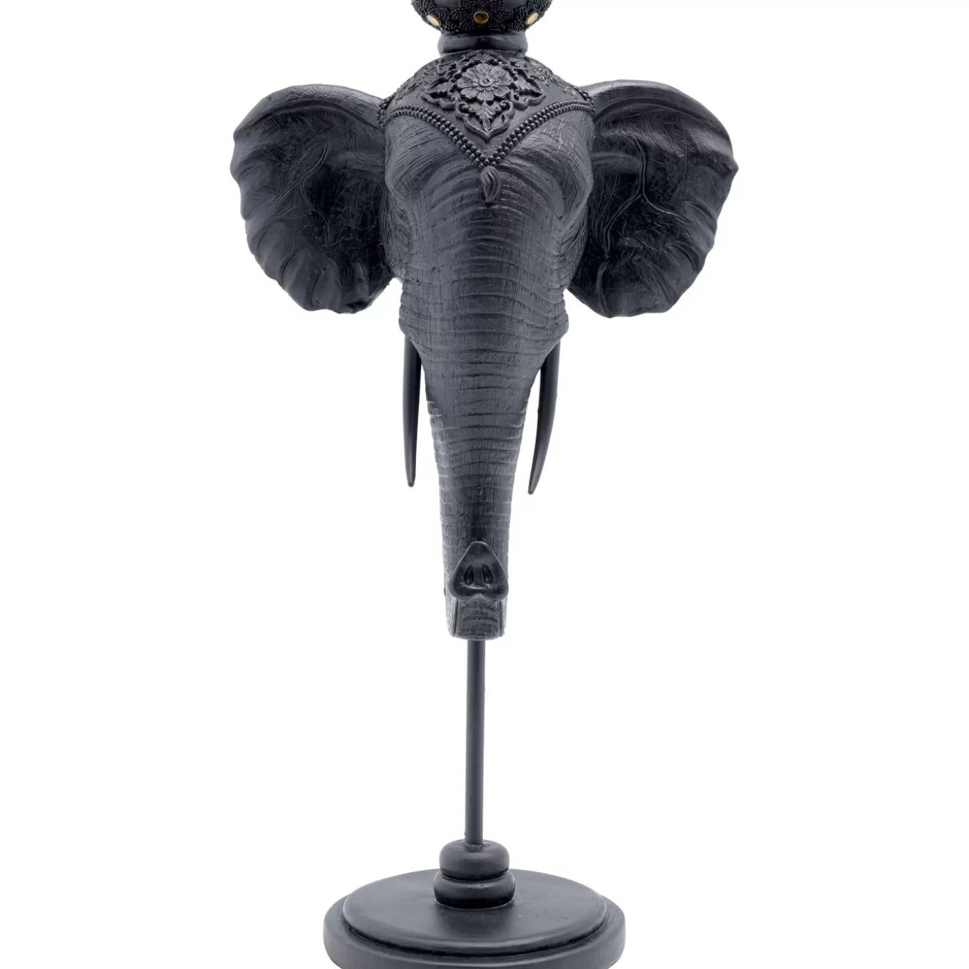 Candle Holder Elephant Head Black 49Cm^KARE Design Shop