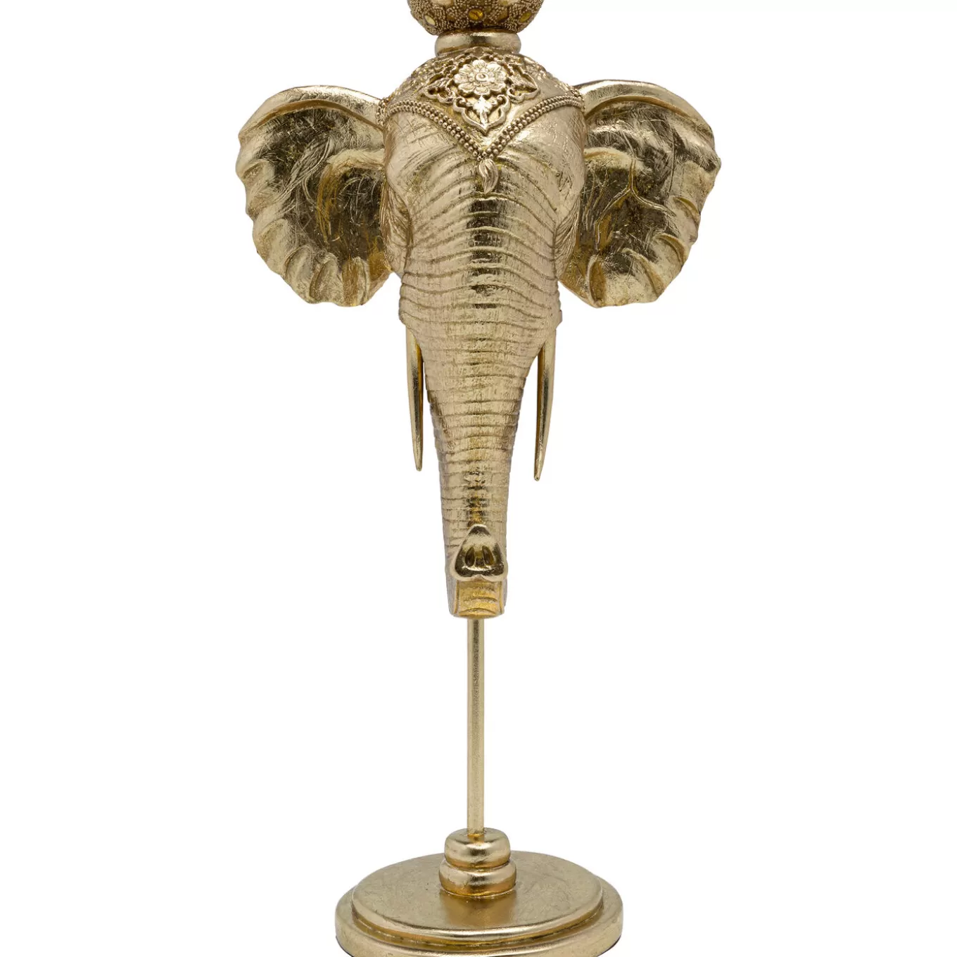 Candle Holder Elephant Head Gold 49Cm^KARE Design Shop