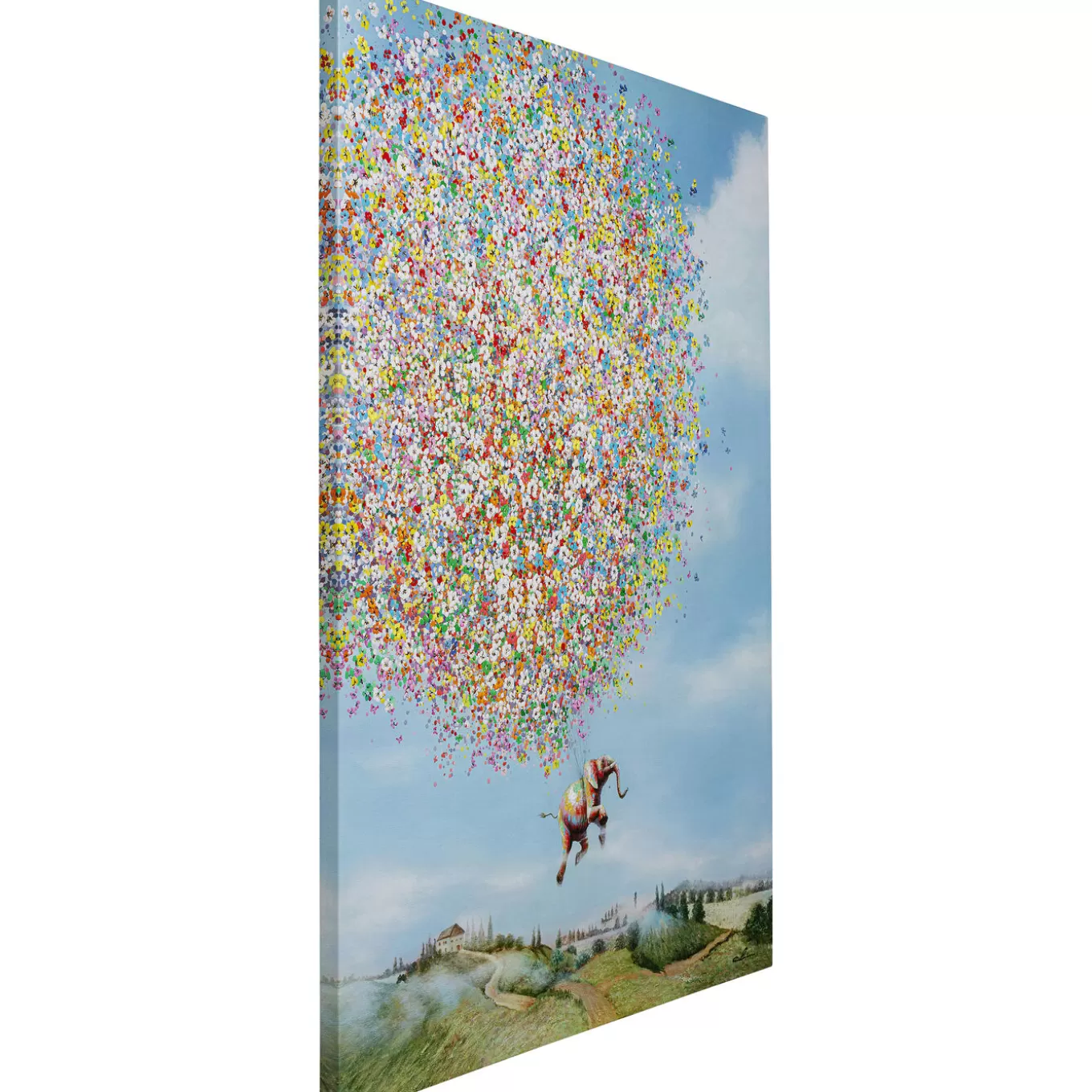 Canvas Picture Flying Elephant In Day 80X100Cm^KARE Design Cheap