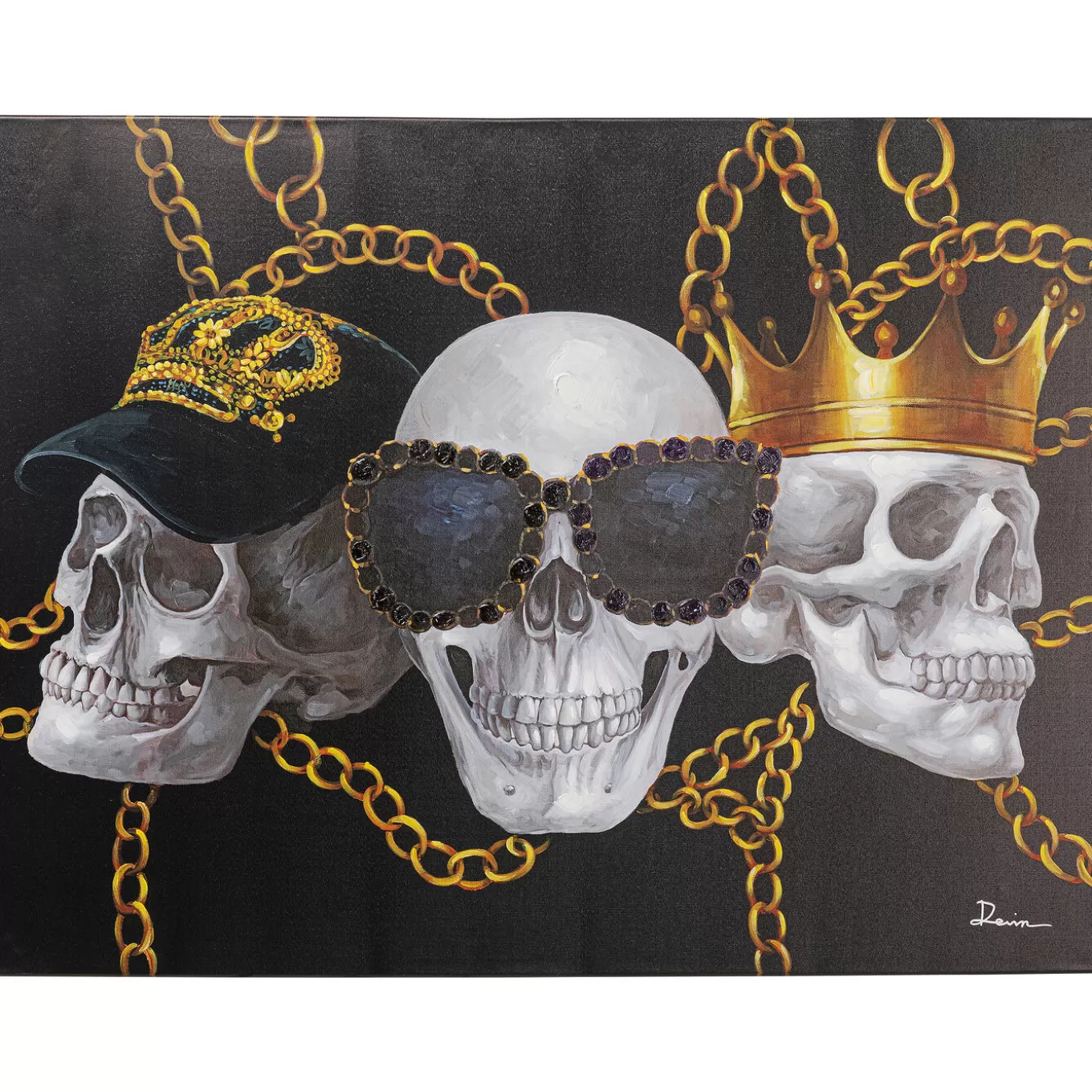 Canvas Picture Skull Gang 120X90Cm^KARE Design Best Sale