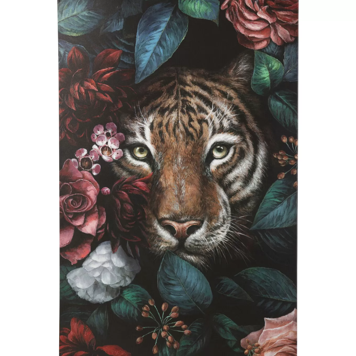 Canvas Picture Tiger In Flower 90X140Cm^KARE Design Best Sale