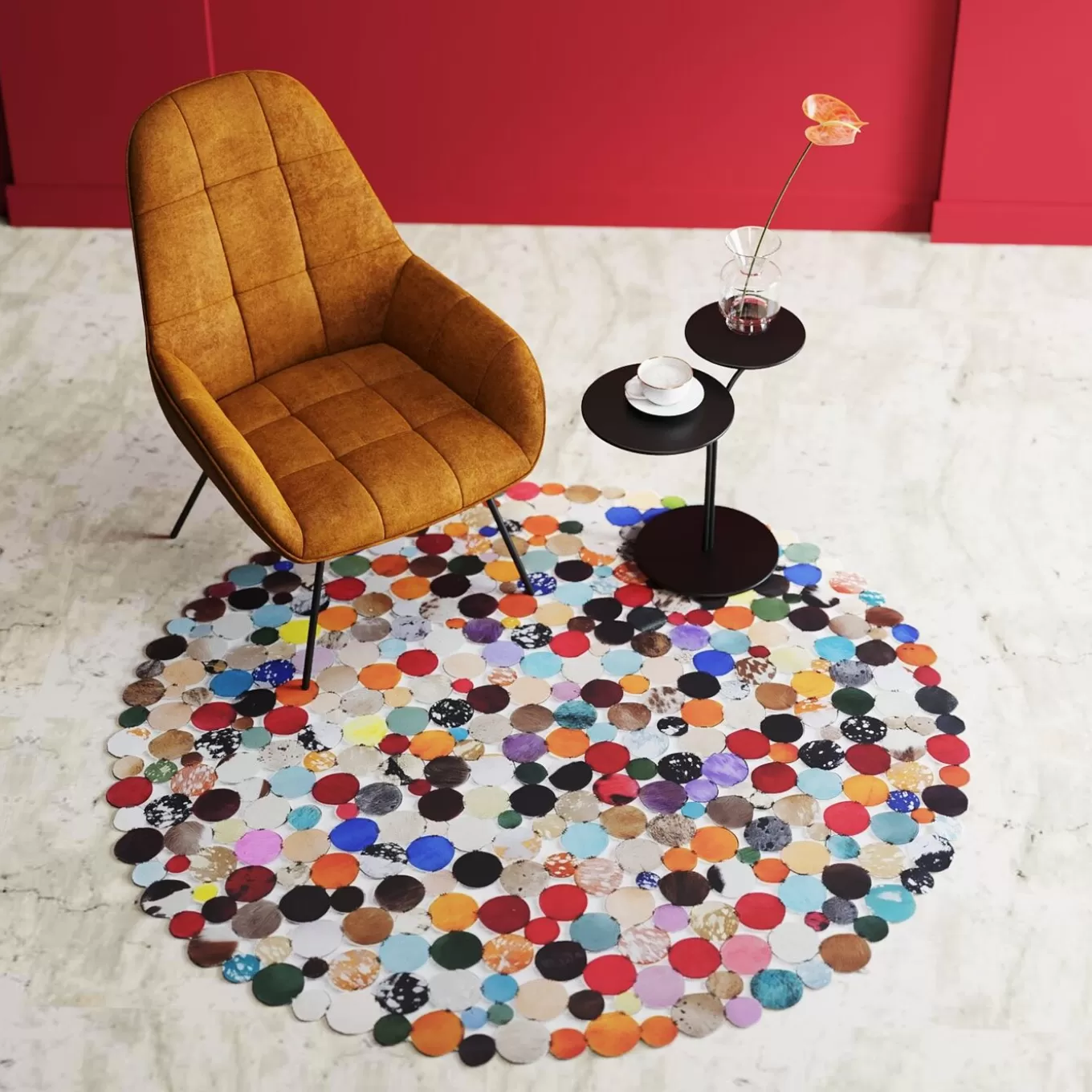 Carpet Circle Multi O150Cm^KARE Design Flash Sale