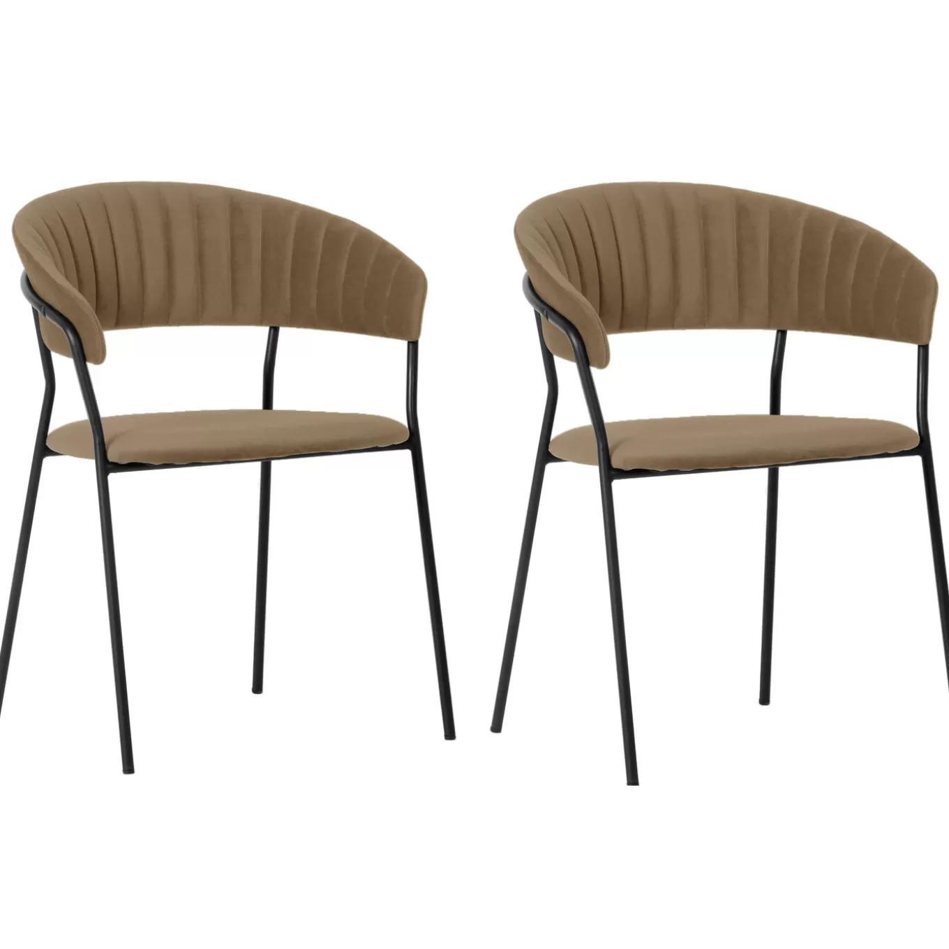 Chair With Armrest Belle Brown (2/Set)^KARE Design Flash Sale