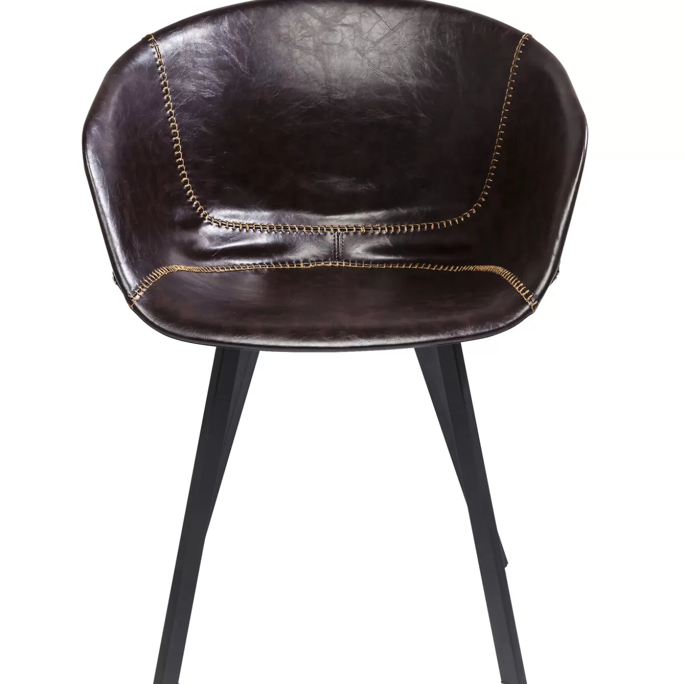 Chair With Armrest Lounge Brown^KARE Design Store