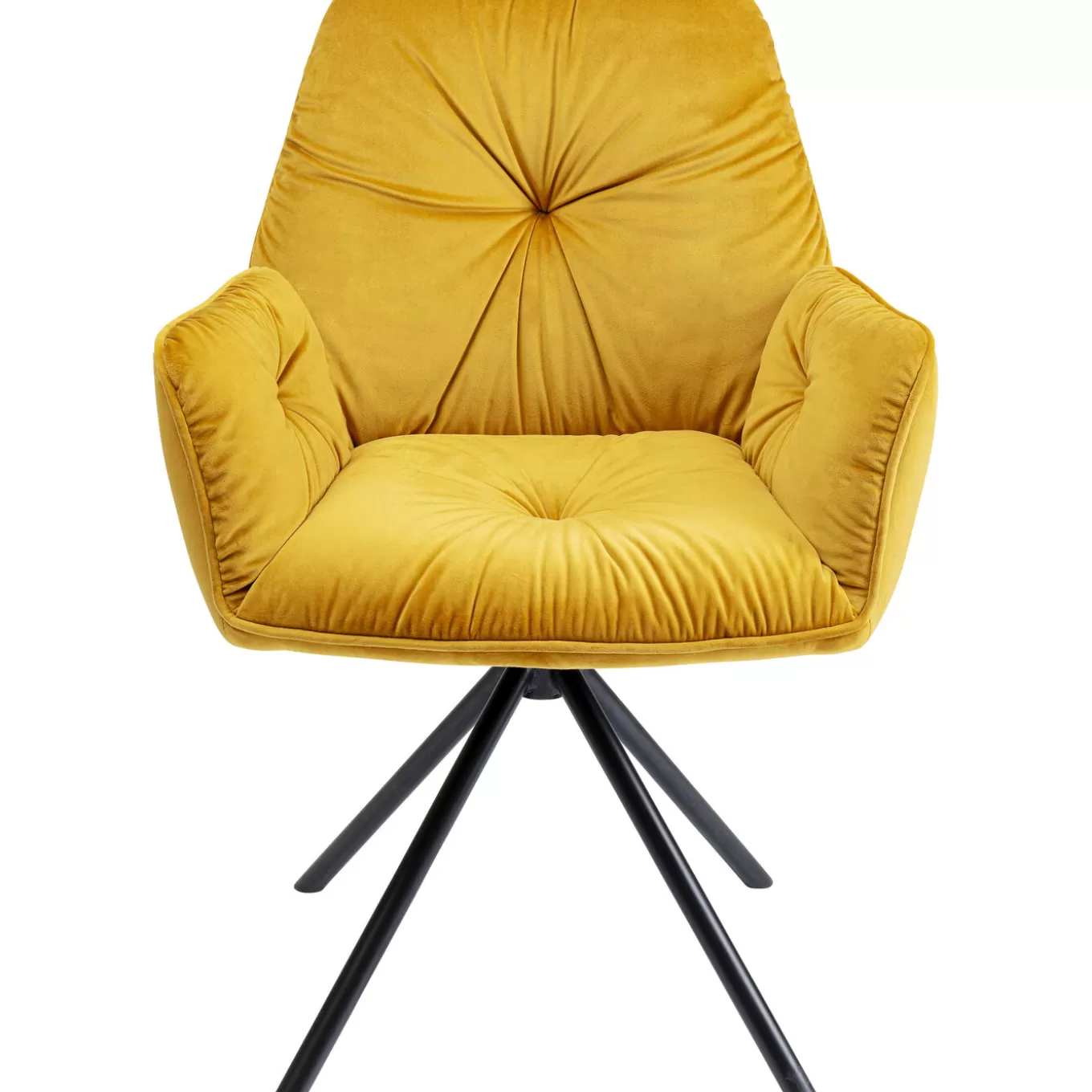 Chair With Armrest Mila Yellow^KARE Design Shop