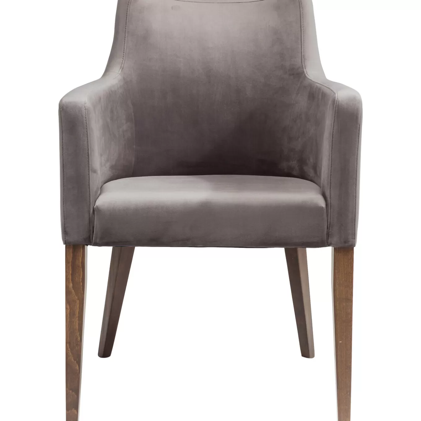 Chair With Armrest Mode Velvet Grey^KARE Design New