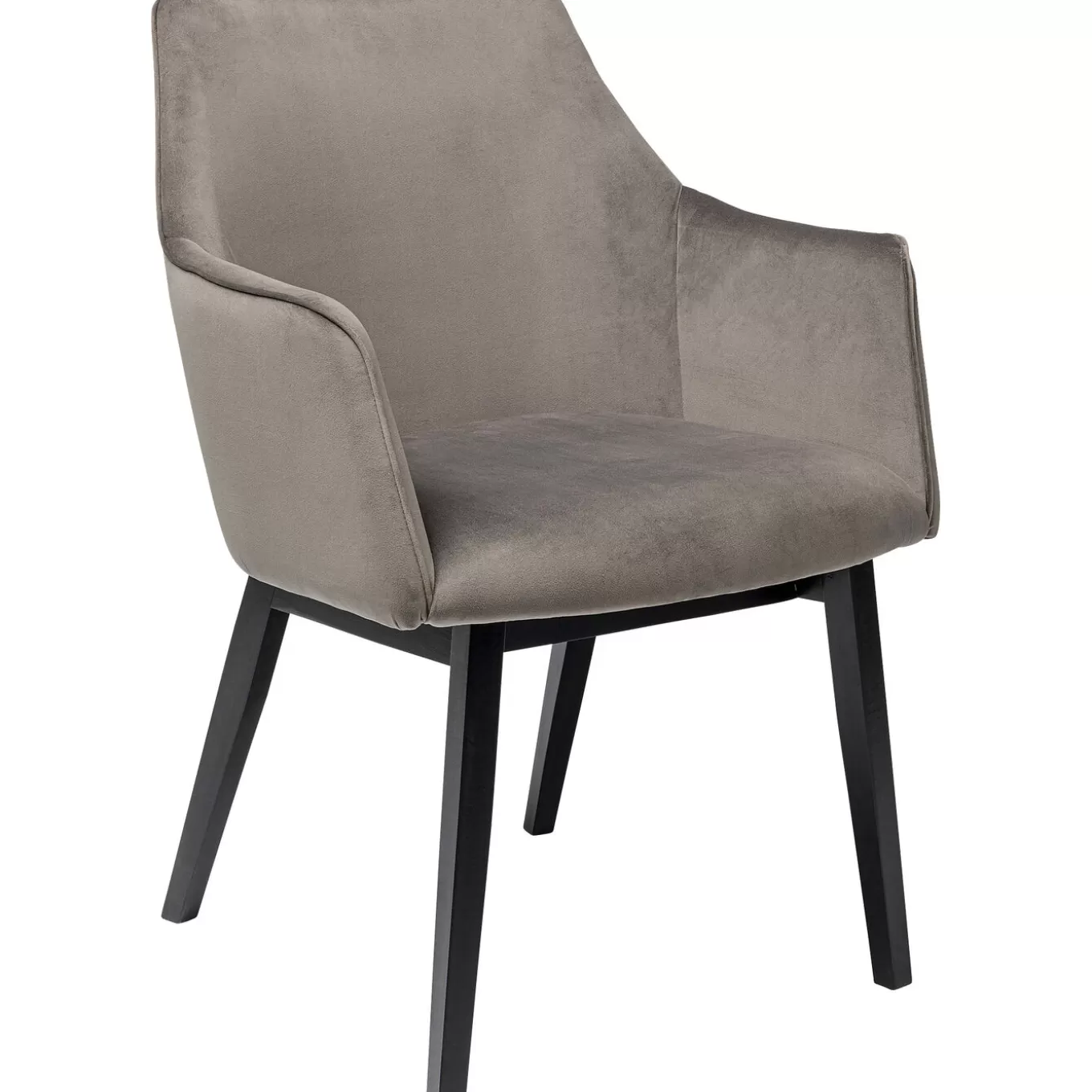 Chair With Armrest Modino Velvet Grey^KARE Design Sale