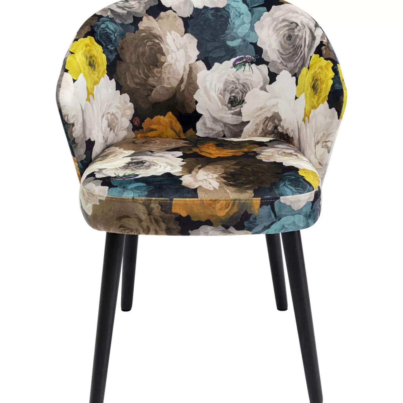 Chair With Armrest Peony Flower Yellow^KARE Design Best Sale