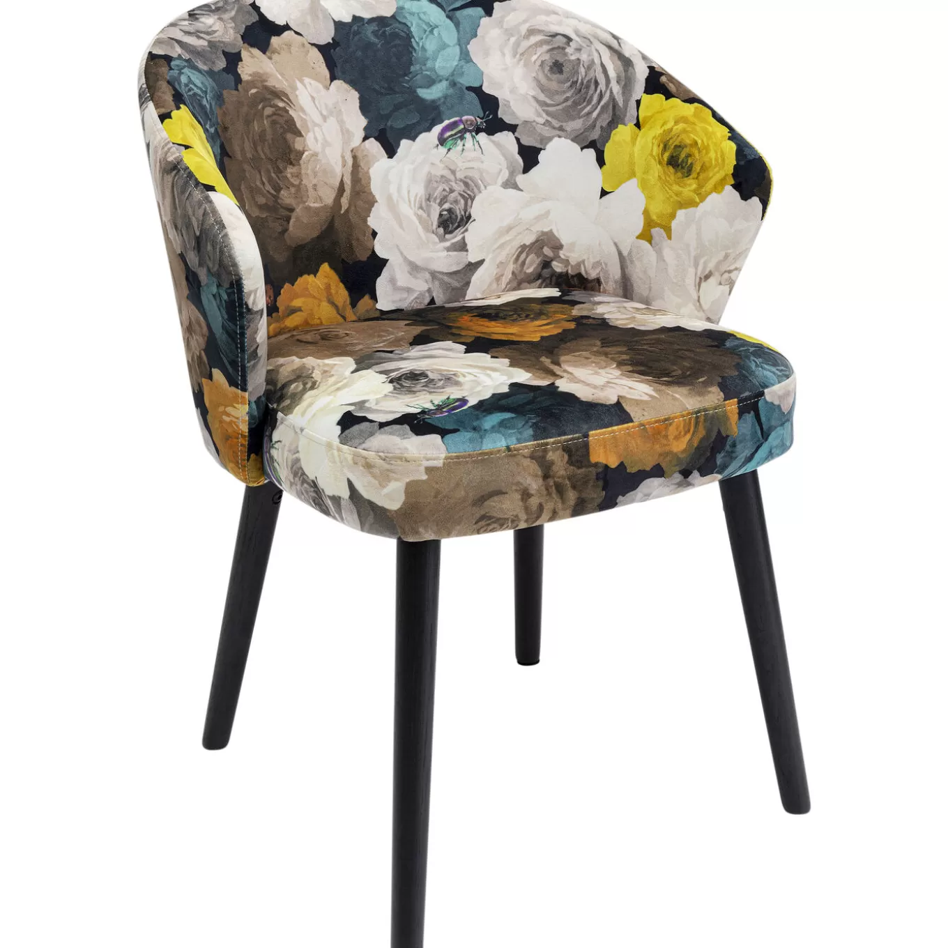 Chair With Armrest Peony Flower Yellow^KARE Design Best Sale