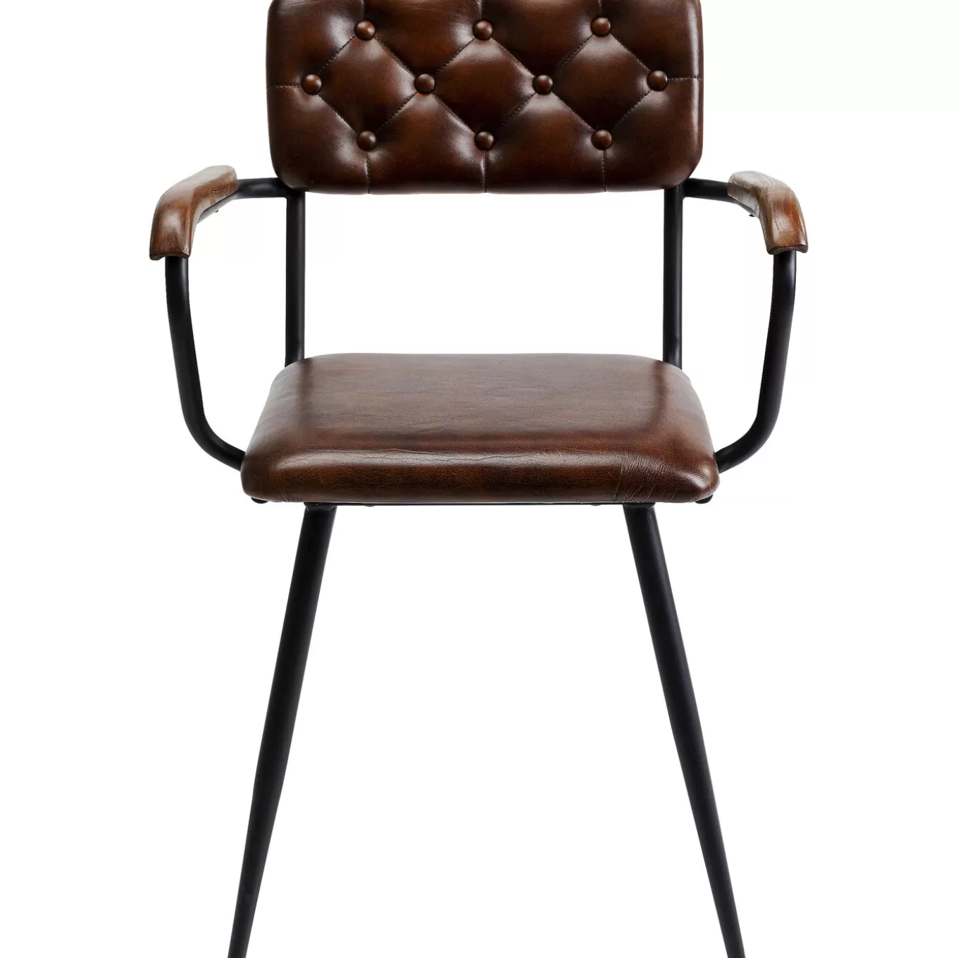 Chair With Armrest Salsa Leather Brown^KARE Design Hot