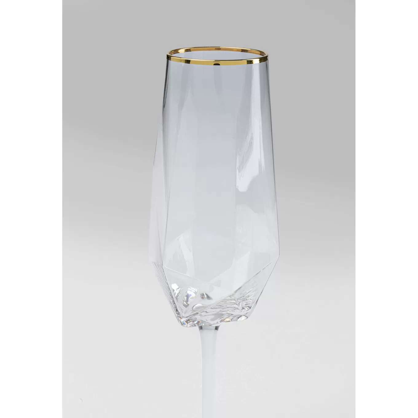 Champagne Glass Diamond Gold Rim^KARE Design Discount