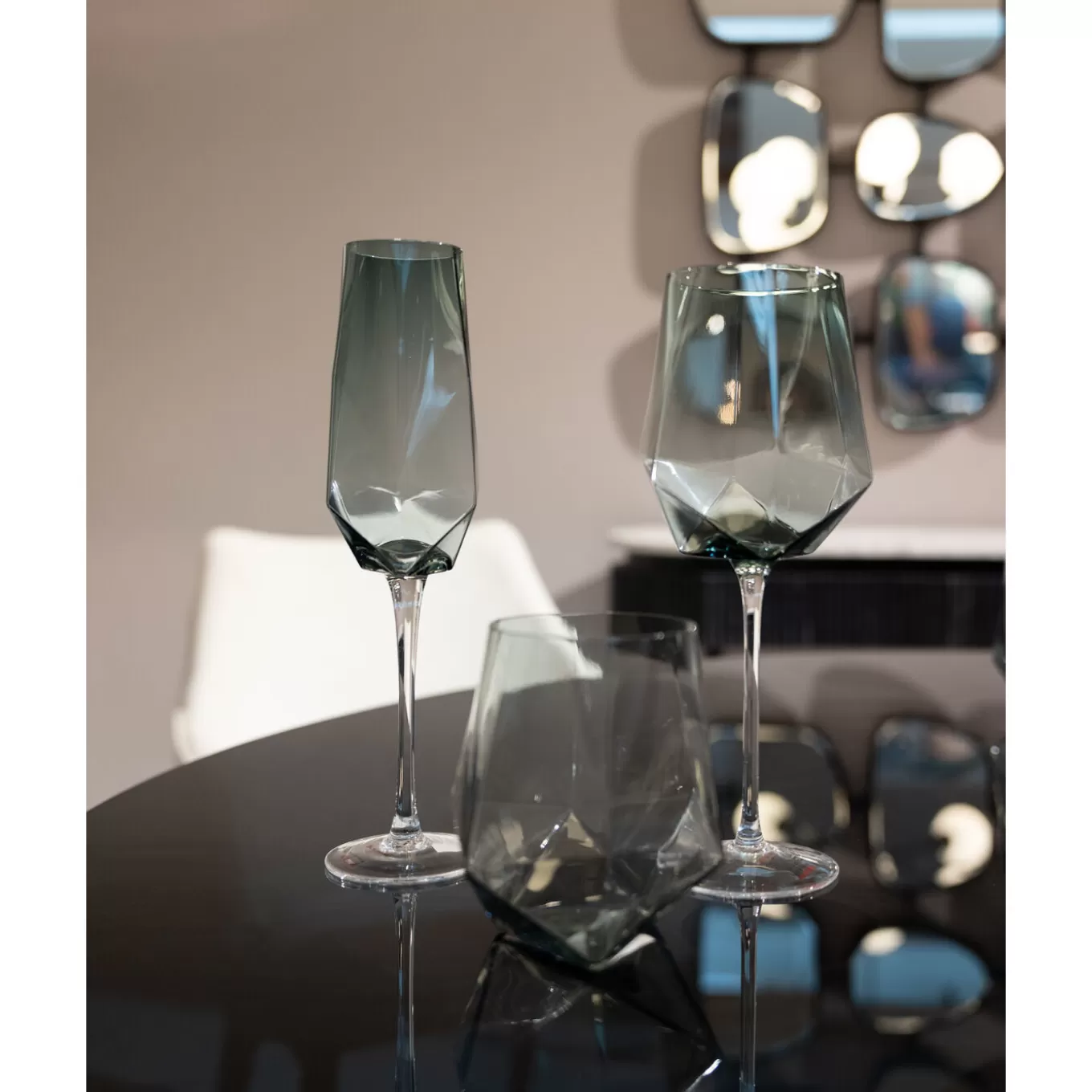 Champagne Glass Diamond Smoke^KARE Design Hot