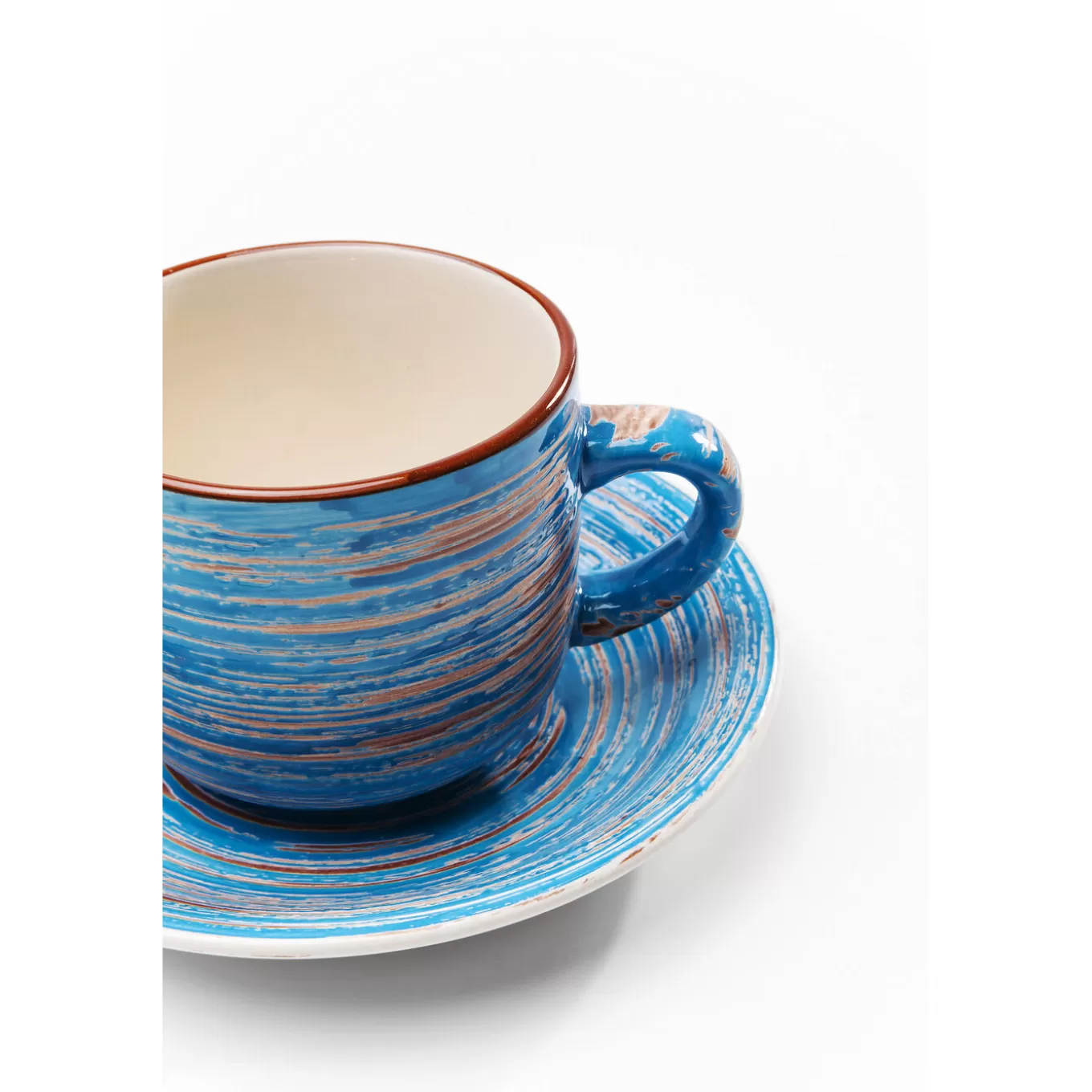 Coffee Cup Swirl Blue (2/Part)^KARE Design Store