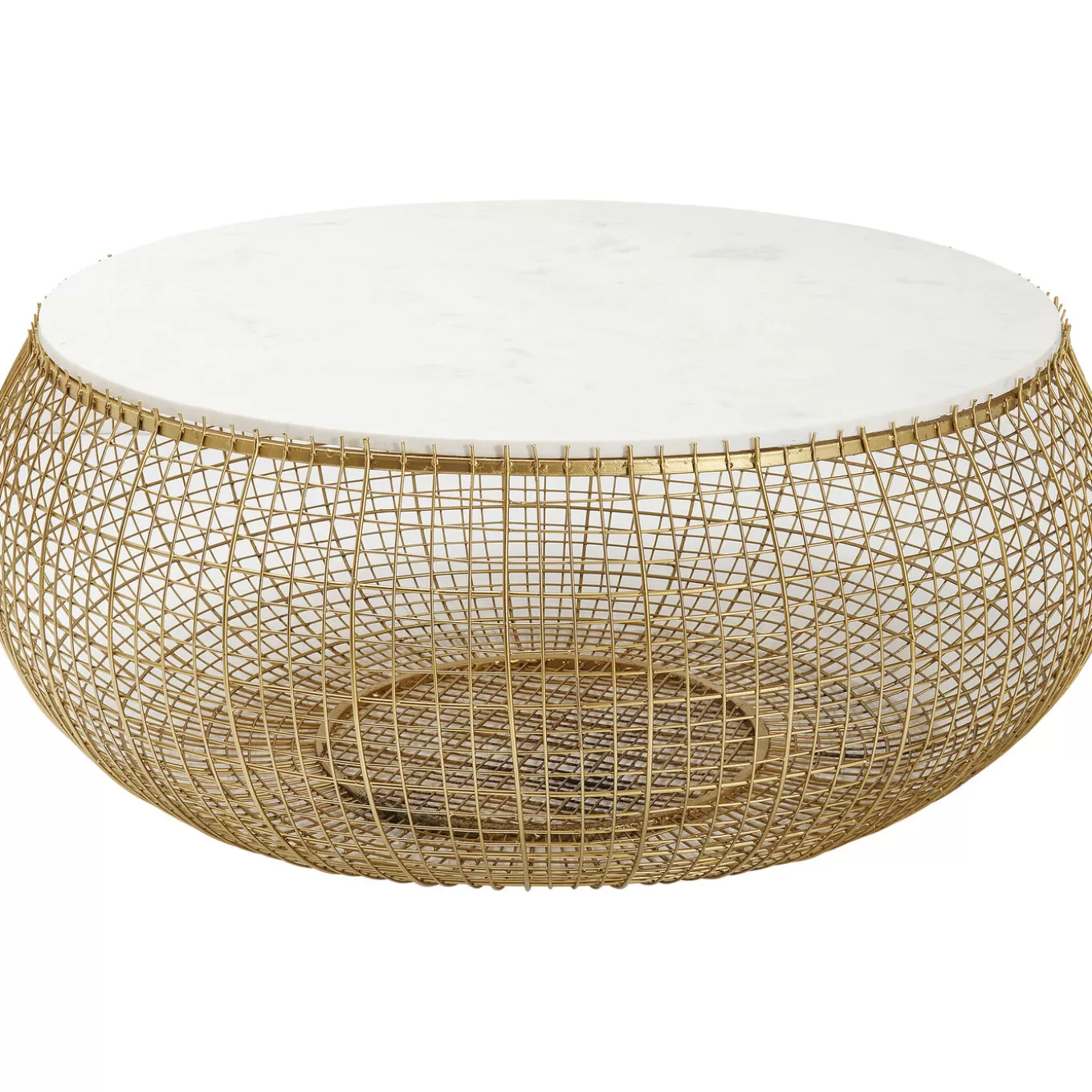 Coffee Table Cesta Marble Gold O100Cm^KARE Design Cheap