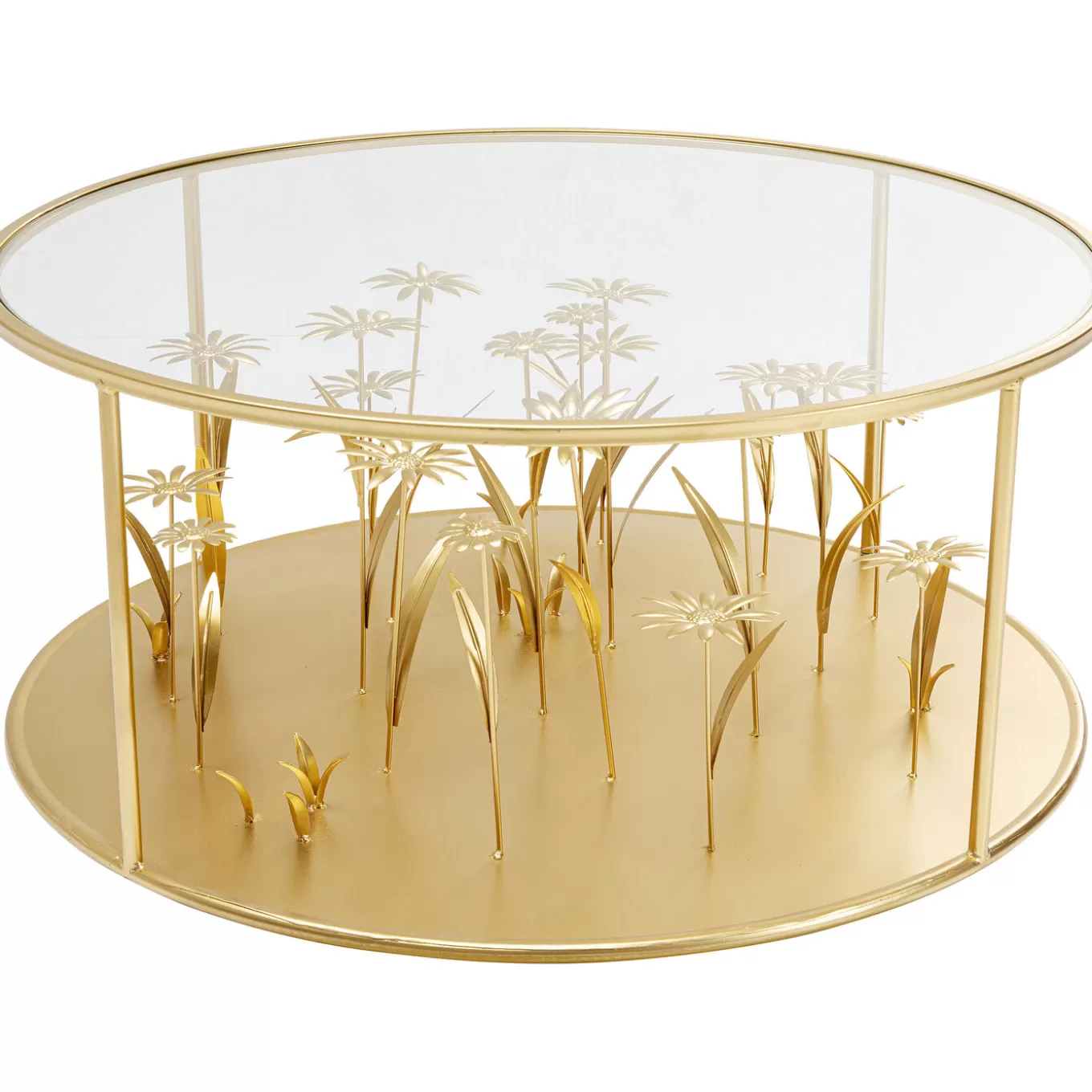 Coffee Table Flower Meadow Gold O80^KARE Design Cheap