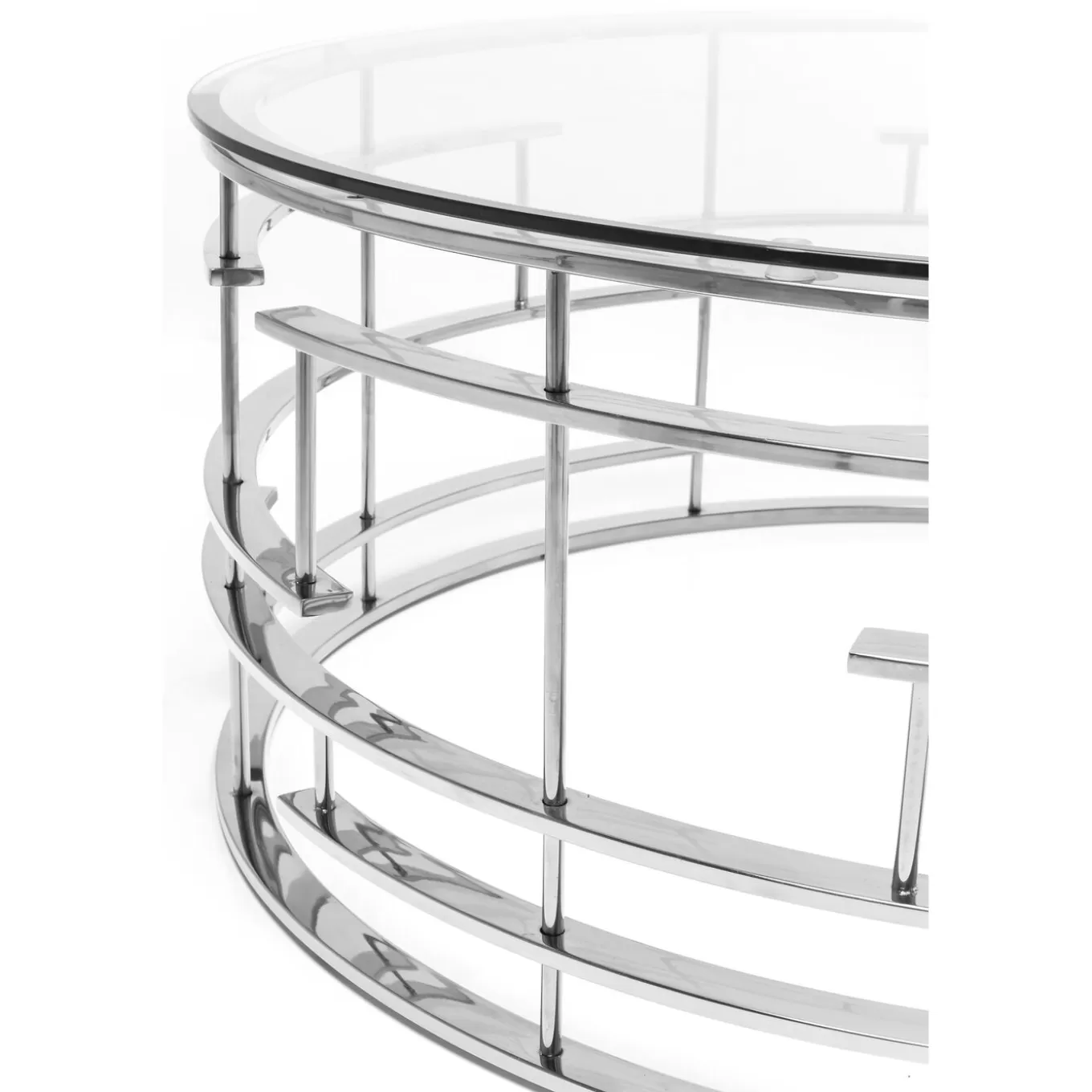 Coffee Table Jupiter Silver O100Cm^KARE Design New