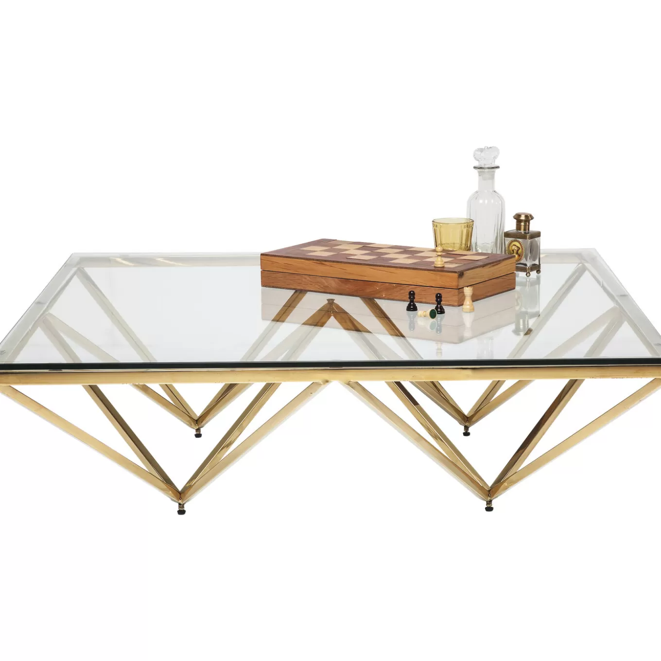 Coffee Table Network Gold 105X105Cm^KARE Design Outlet