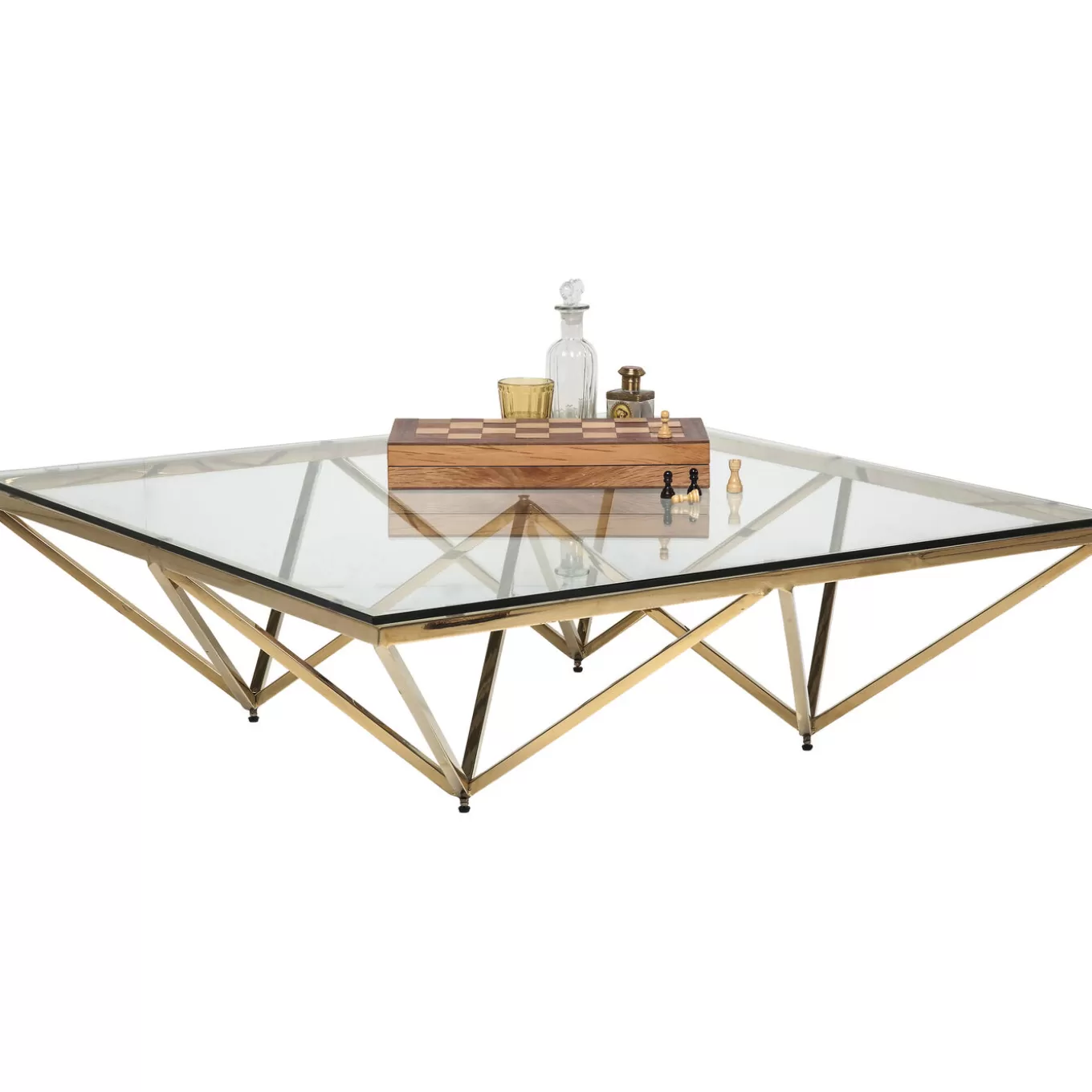 Coffee Table Network Gold 105X105Cm^KARE Design Outlet