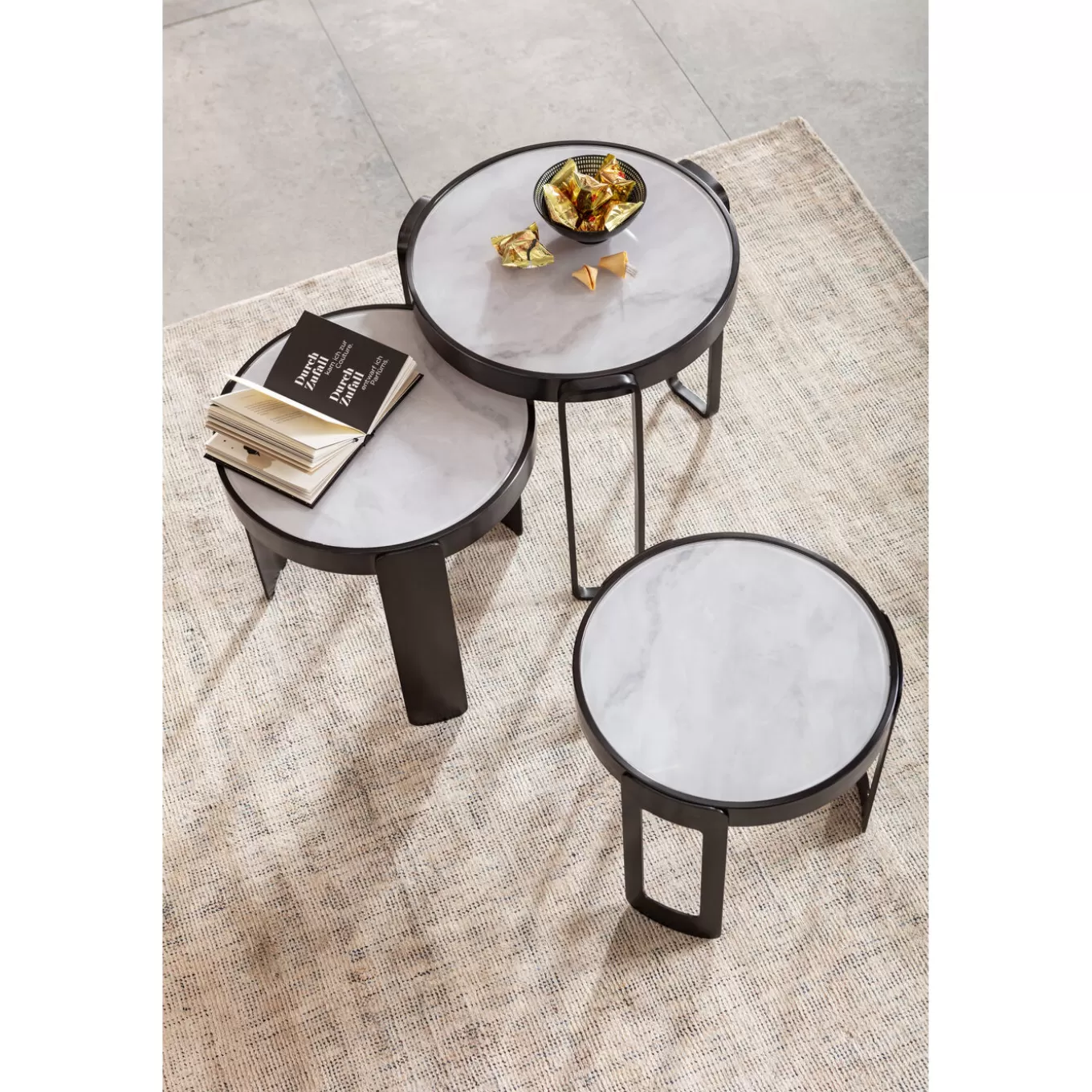 Coffee Table Perelli Black (3/Set)^KARE Design Cheap