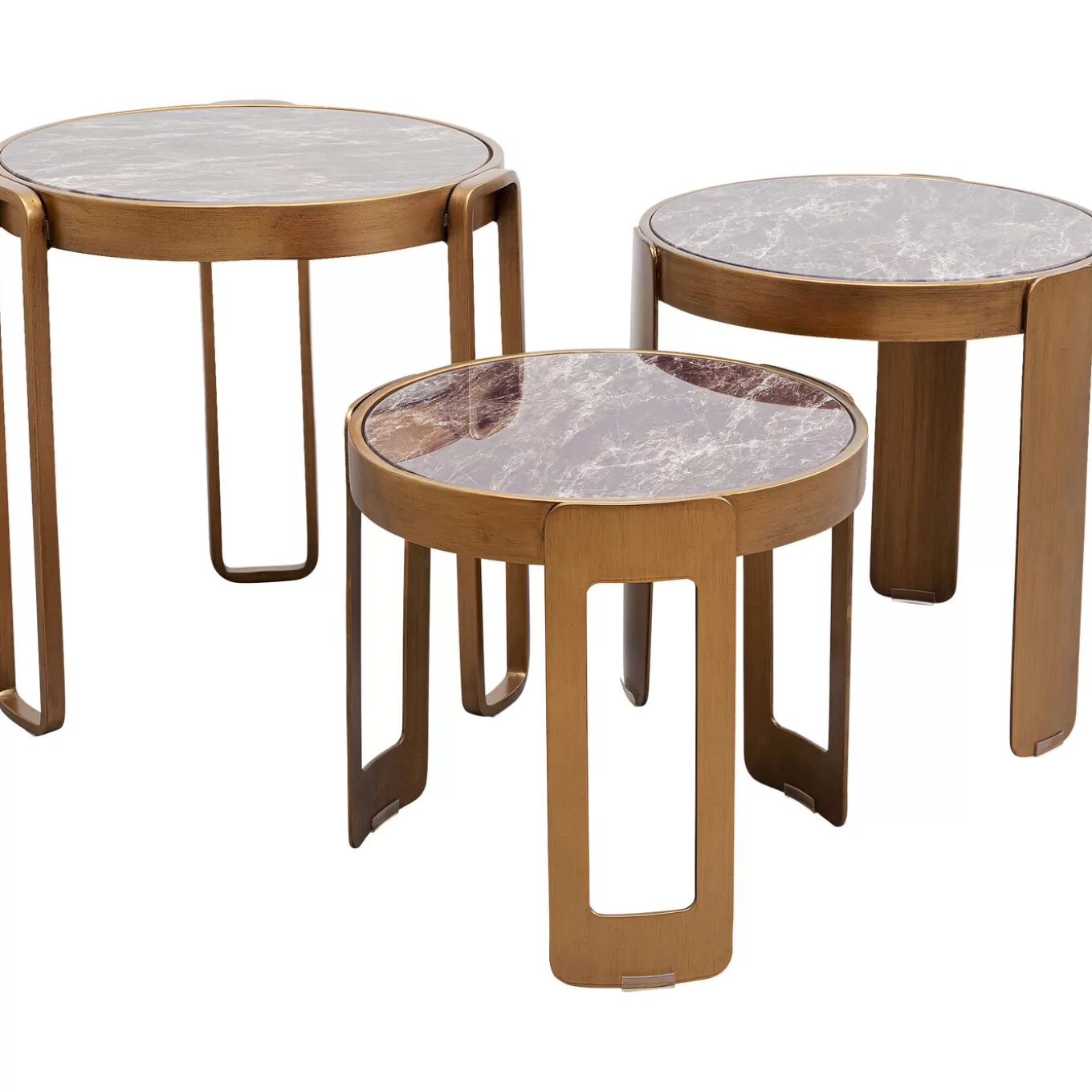 Coffee Table Perelli Brass (3/Set)^KARE Design Outlet