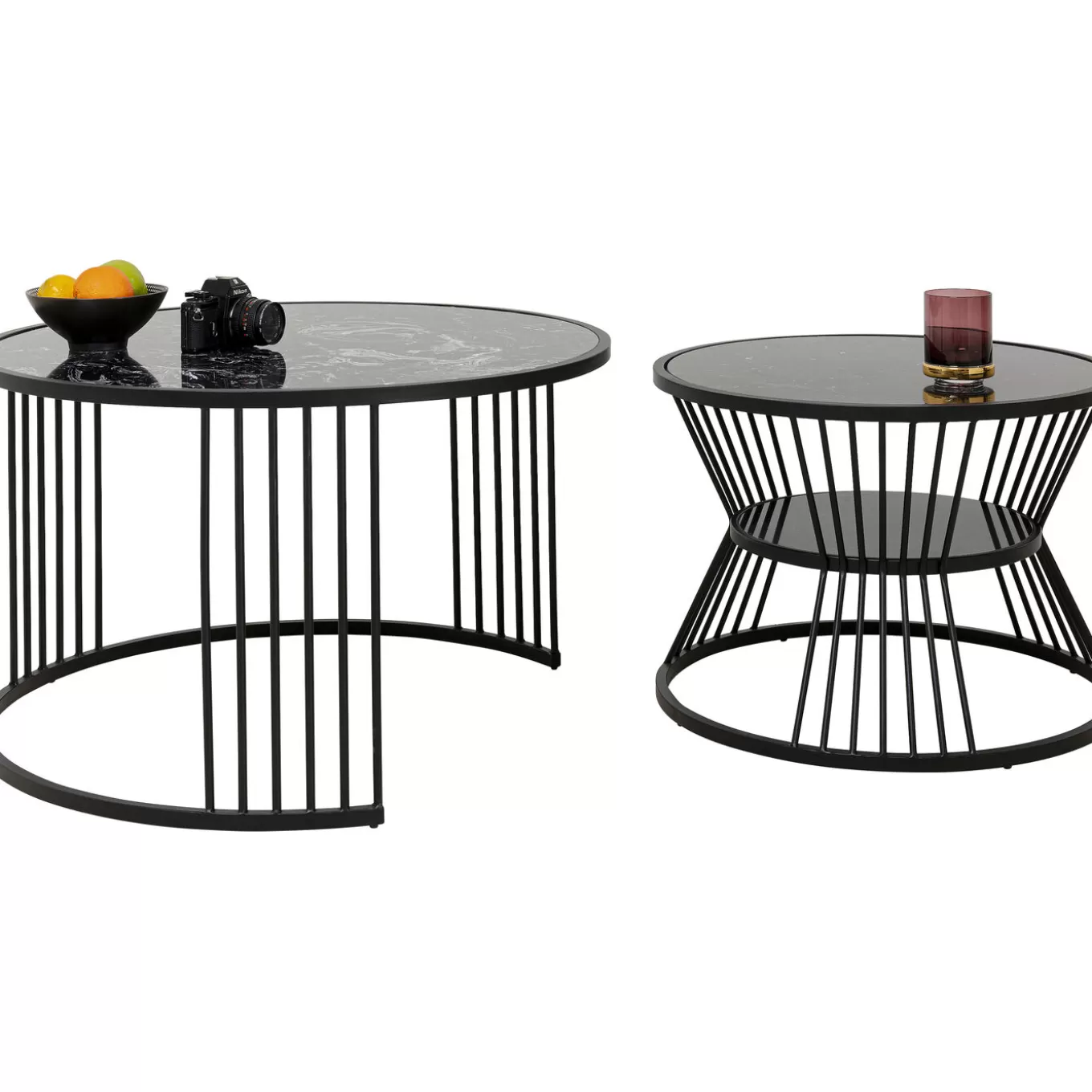 Coffee Table Roma Black (2/Set)^KARE Design Outlet