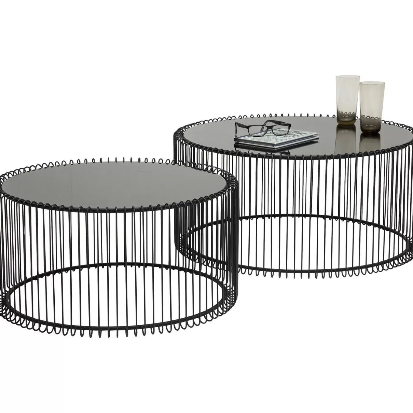 Coffee Table Wire Black (2/Set)^KARE Design Fashion