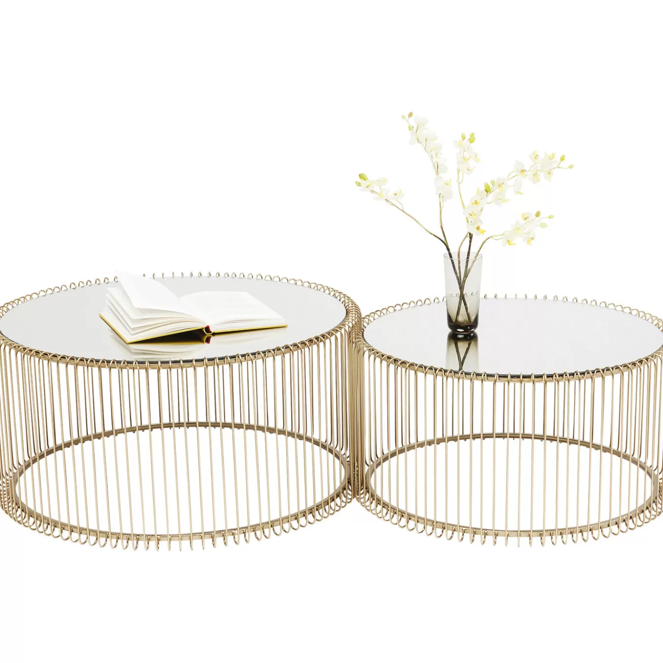 Coffee Table Wire Brass (2/Set)^KARE Design Shop