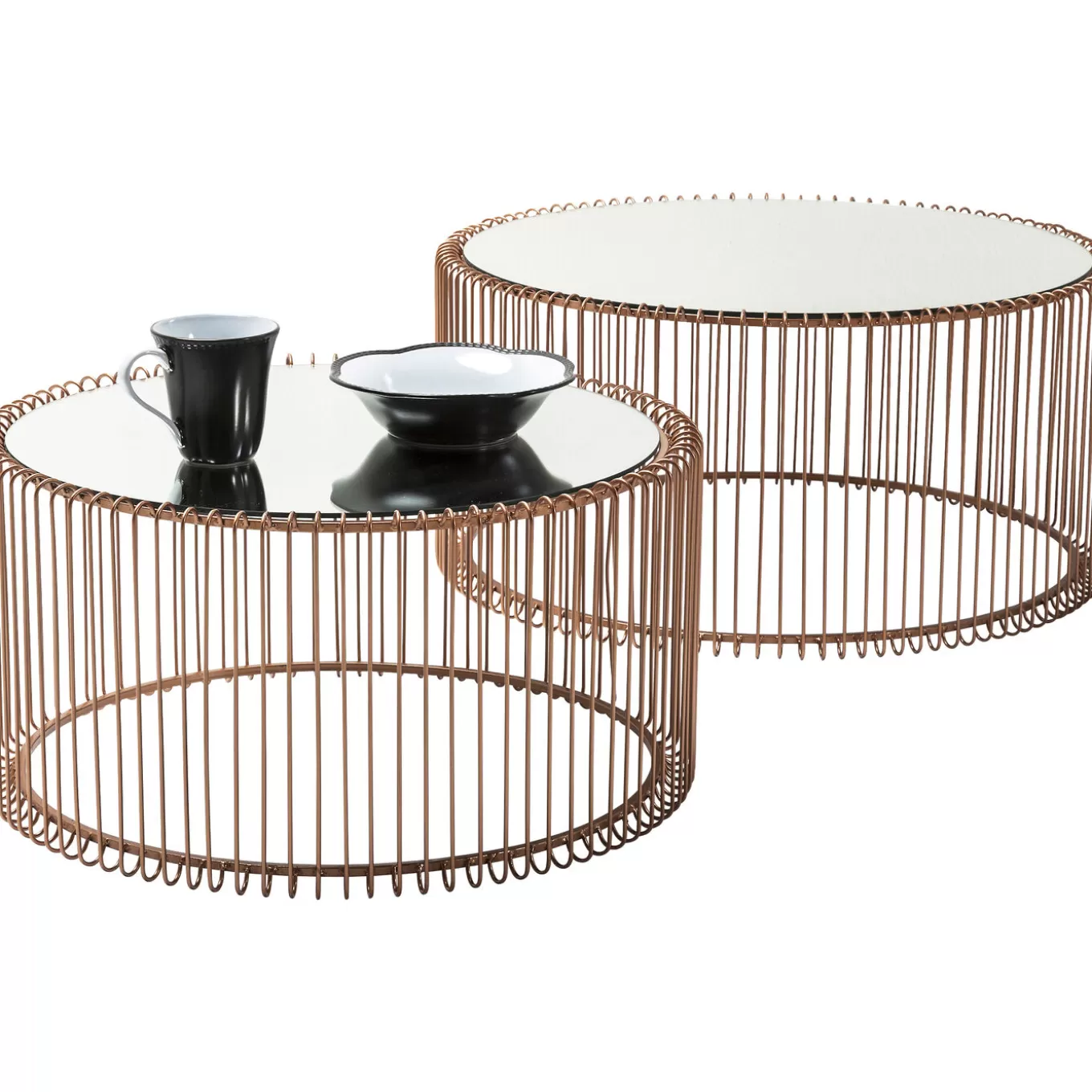 Coffee Table Wire Copper (2/Set)^KARE Design Best